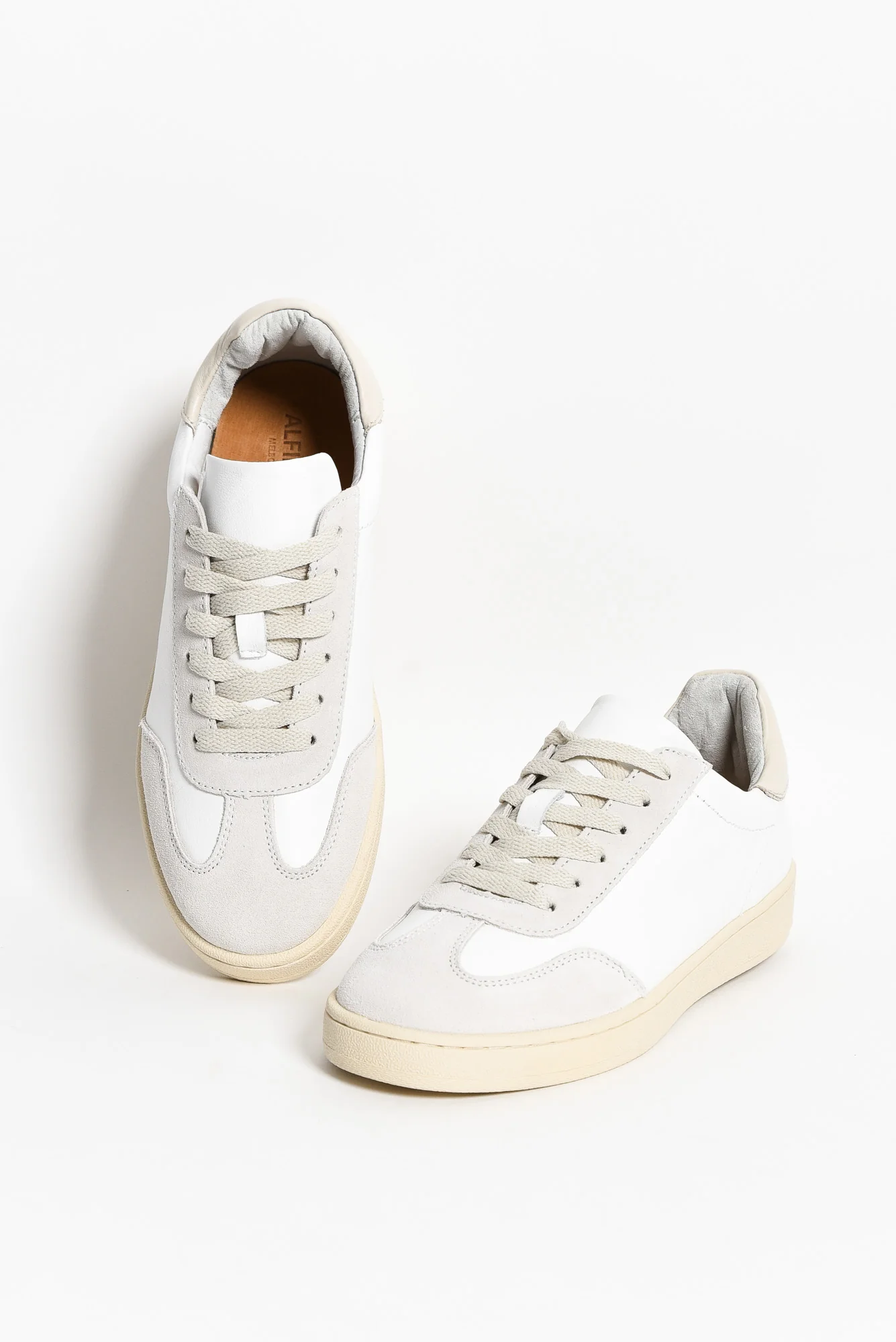 Abbie Cream Leather Sneaker - Image 2