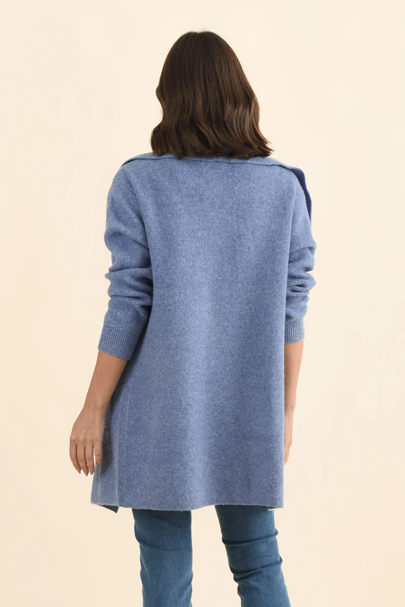 Abigail Blue Oversized Cardigan - Image 4