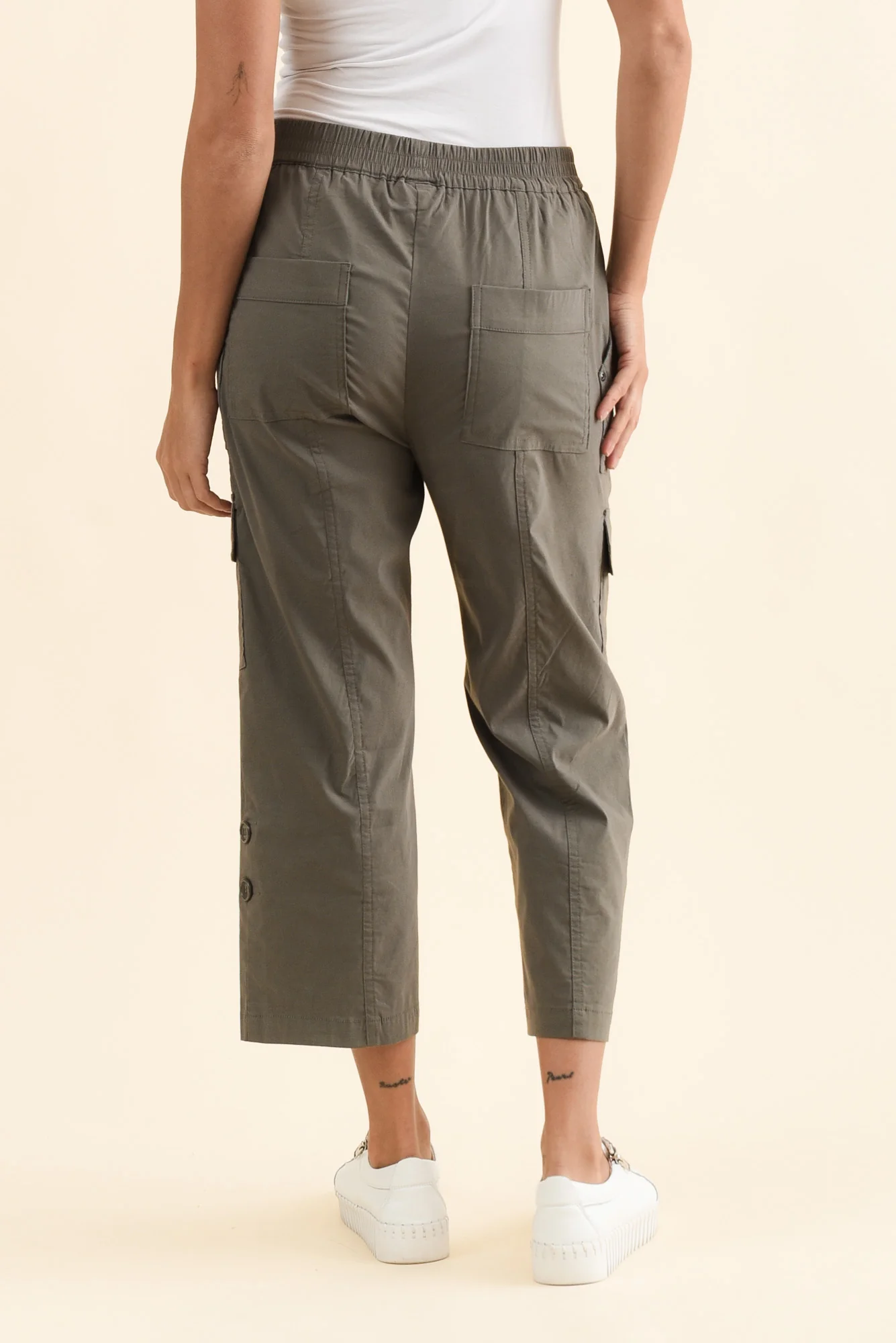 Air-Lite Olive Stretch Cargo Pants - Image 4