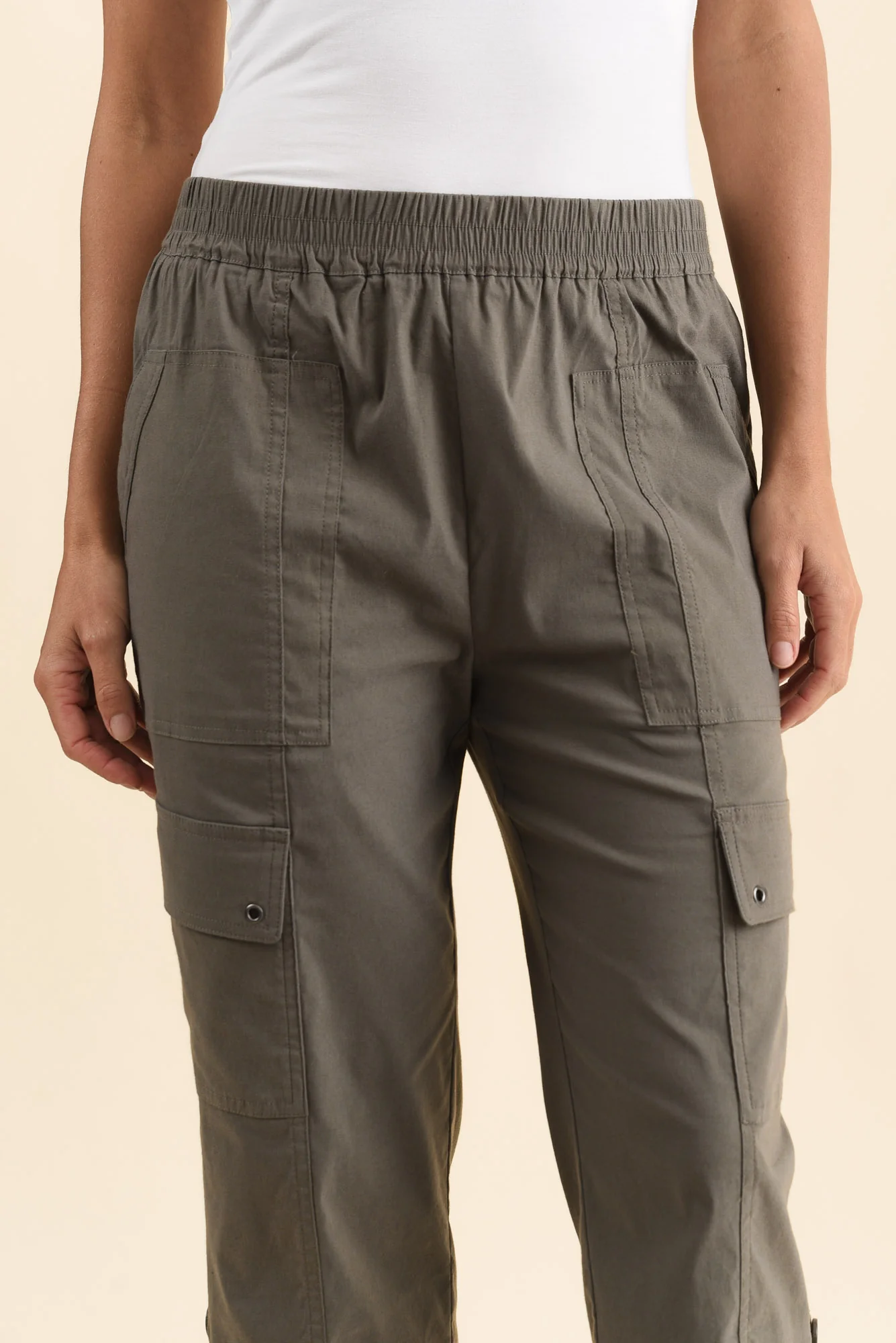 Air-Lite Olive Stretch Cargo Pants - Image 5