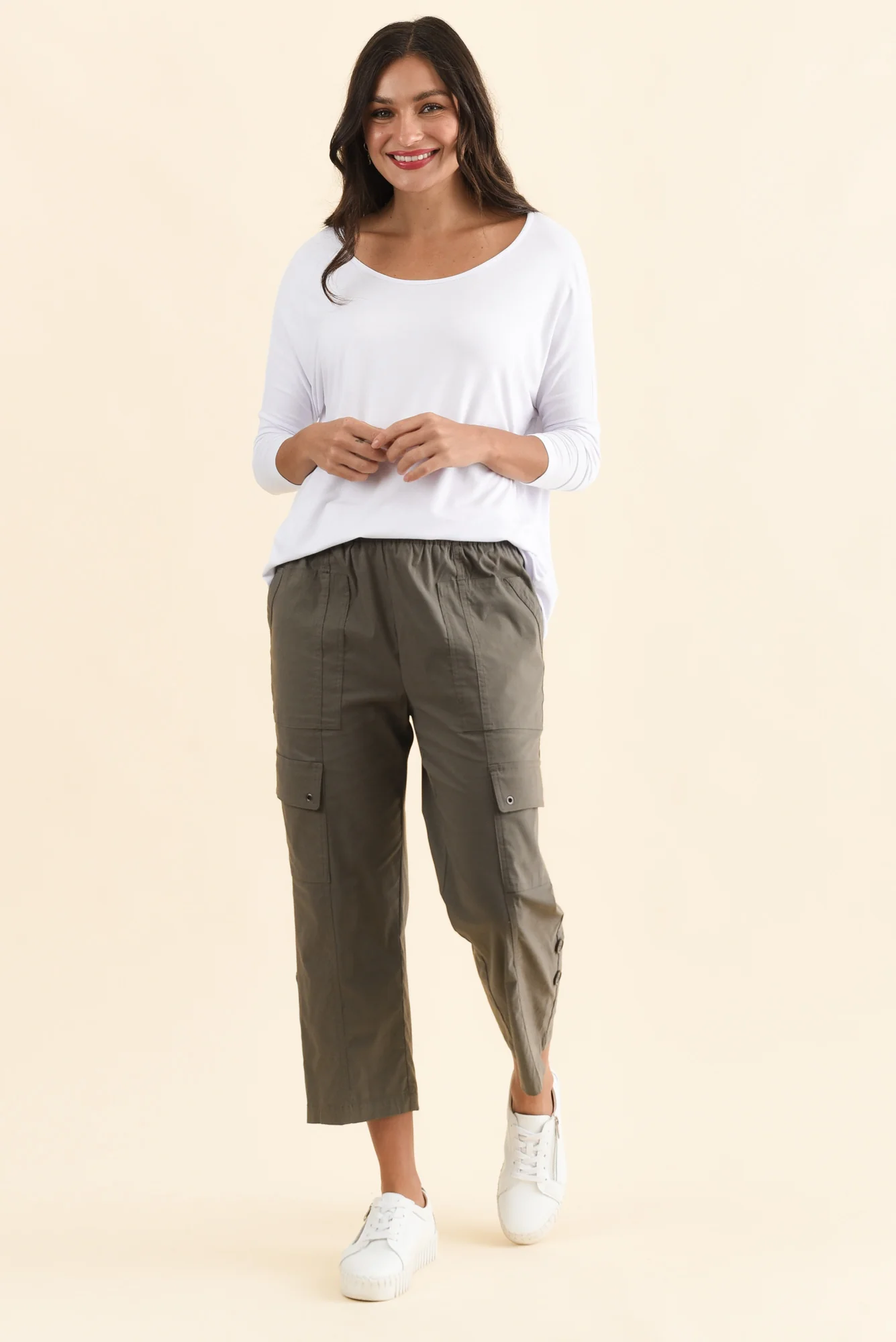 Air-Lite Olive Stretch Cargo Pants - Image 7
