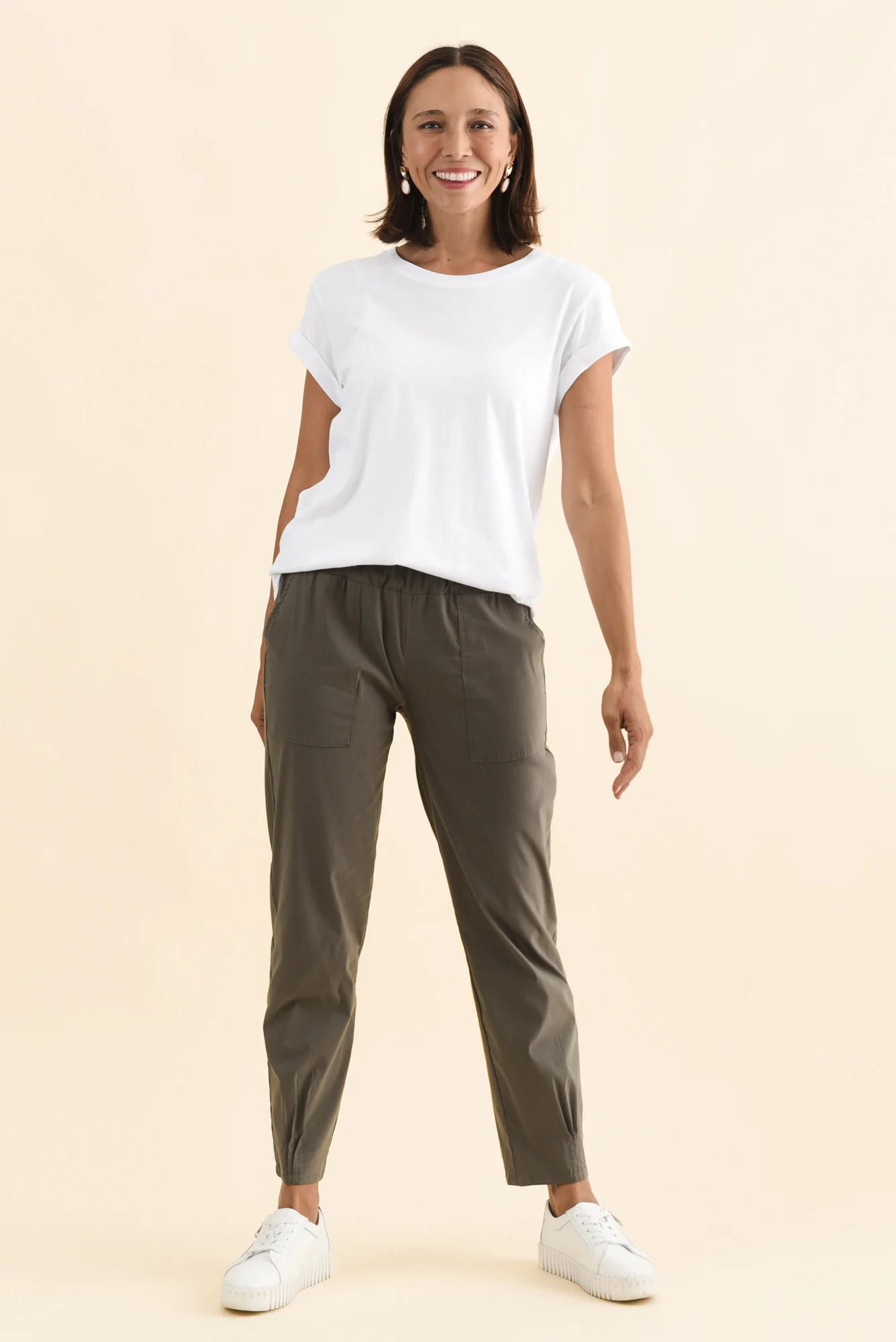 Air-Lite Olive Stretch Pocket Pants - Image 6