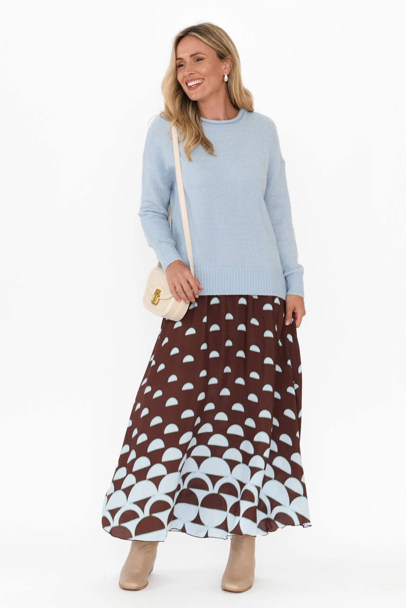 Alias Brown Geo Skirt - Image 2