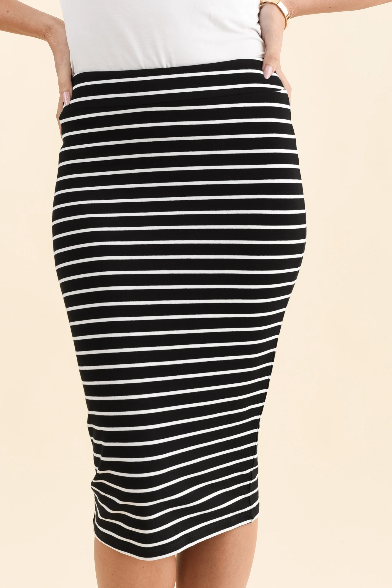 Alicia Stripe Tube Skirt - Image 6