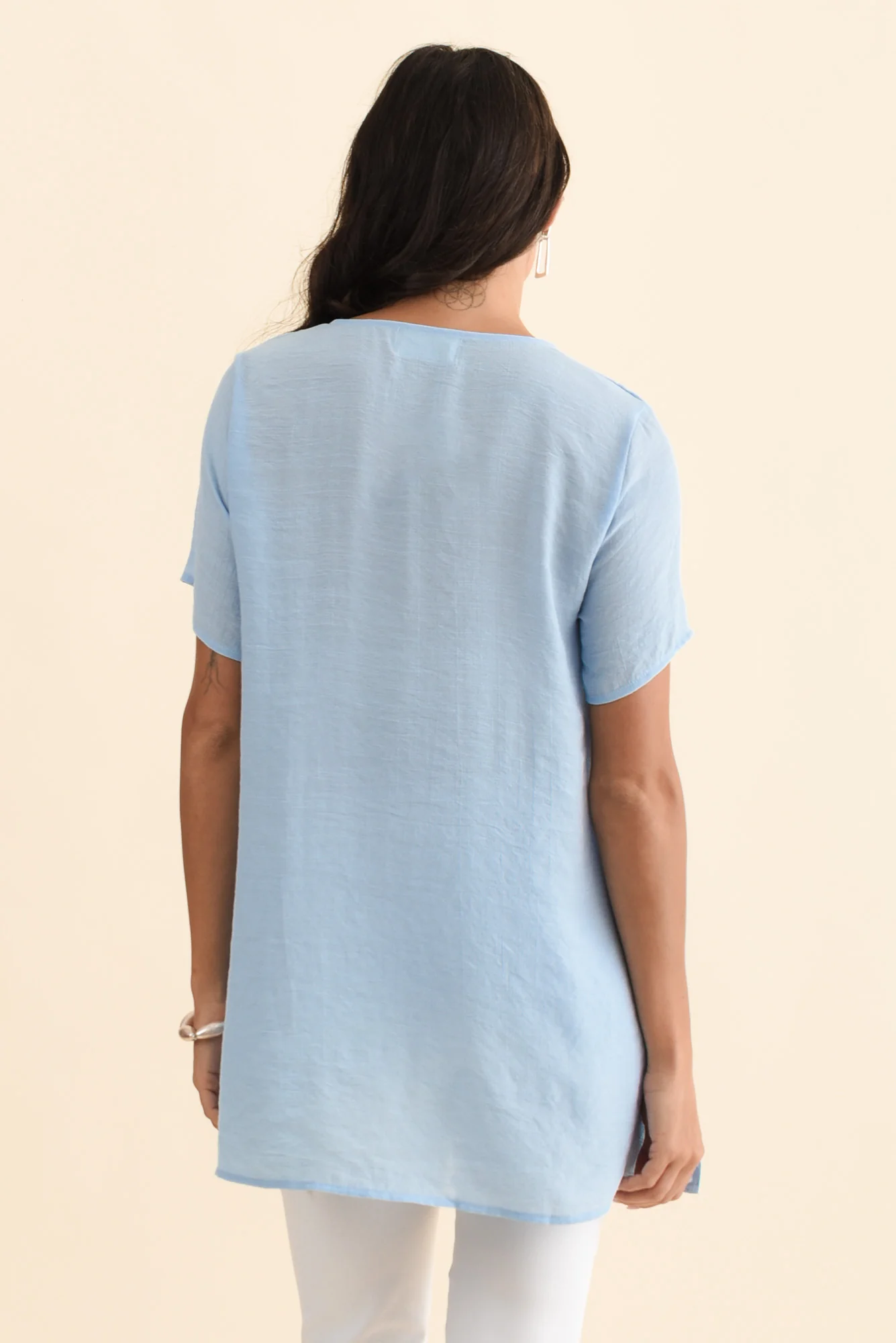 Alvina Sky Layered Tunic Top - Image 5
