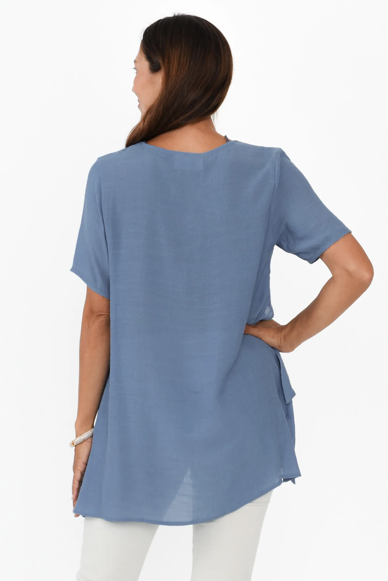 Alvina Steel Layered Tunic Top - Image 3