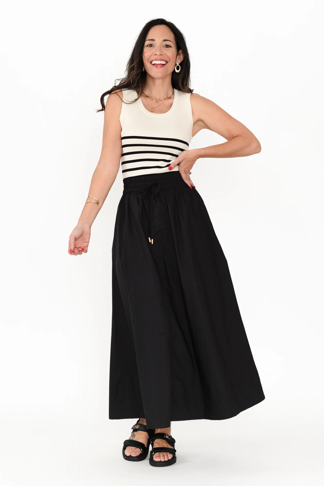 Amba Black Stripe Ribbed Tank - Image 7