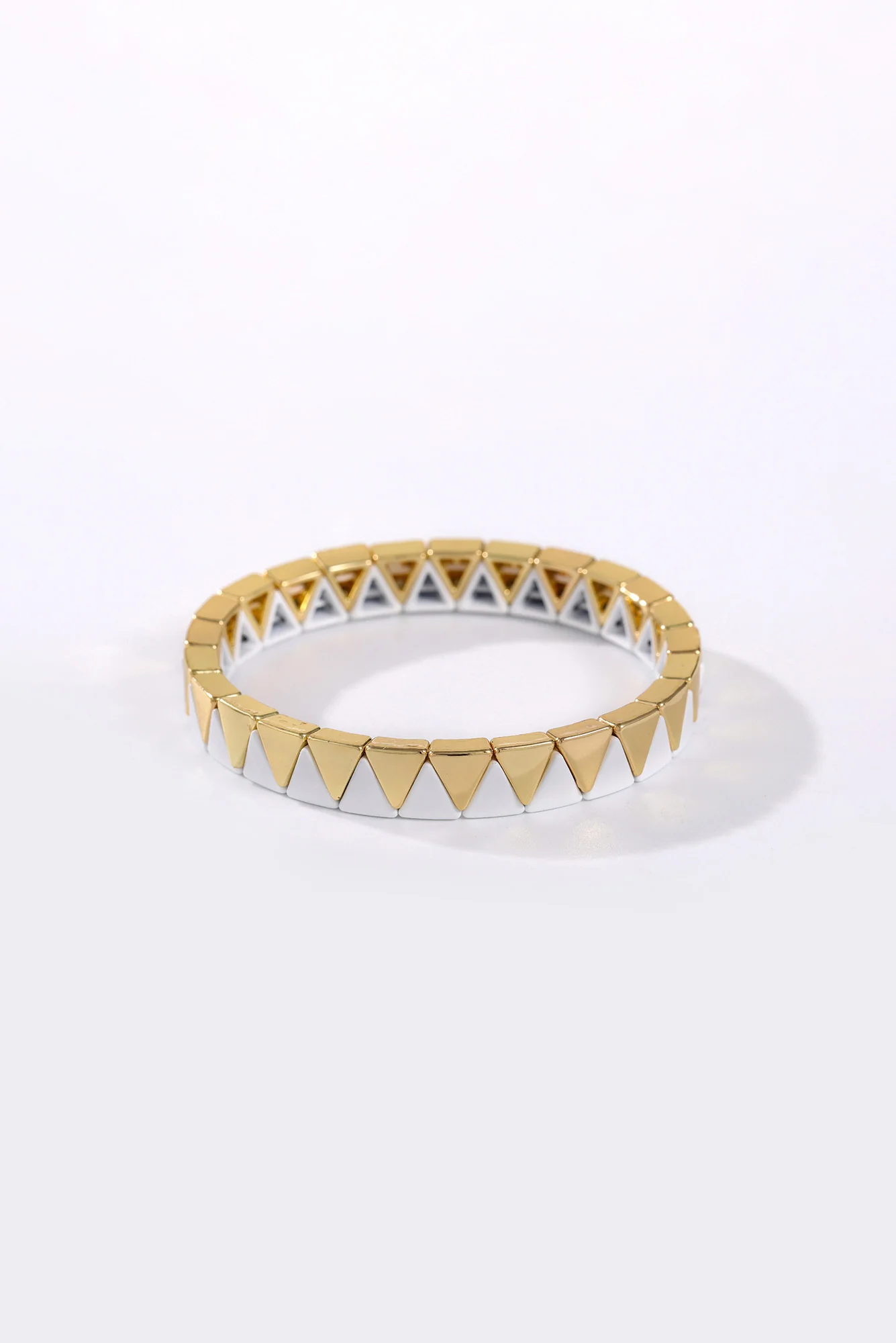 Amelia White Zig Zag Bracelet - Image 2