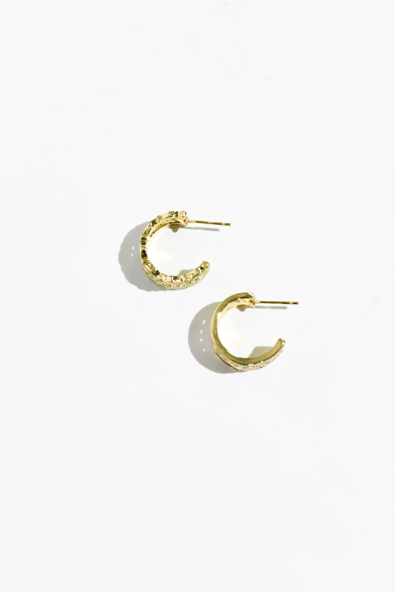 Ames Gold Hoop Earrings