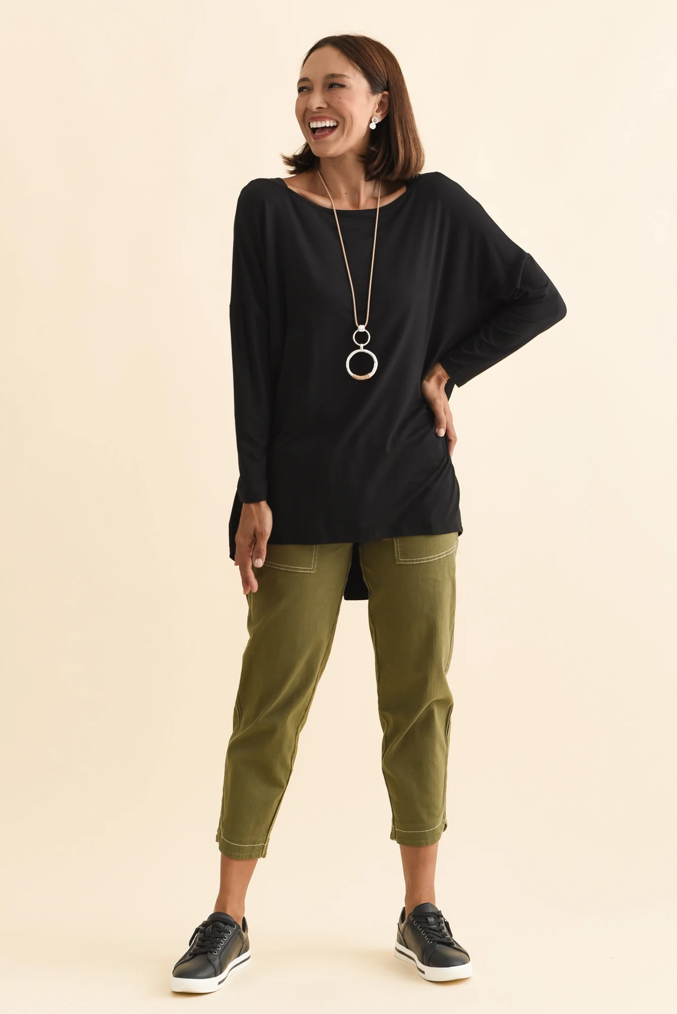 Anakin Black Hi Lo Bamboo Top - Image 7