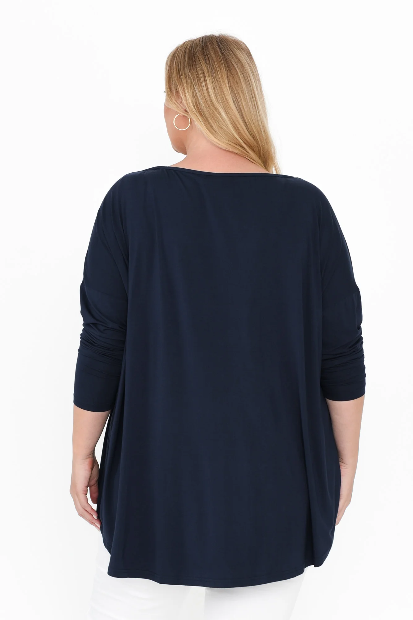 Anakin Navy Hi Lo Bamboo Top - Image 12