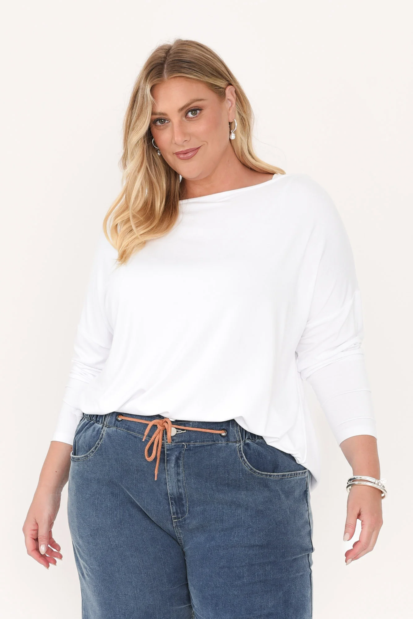 Anakin White Hi Lo Bamboo Top - Image 13