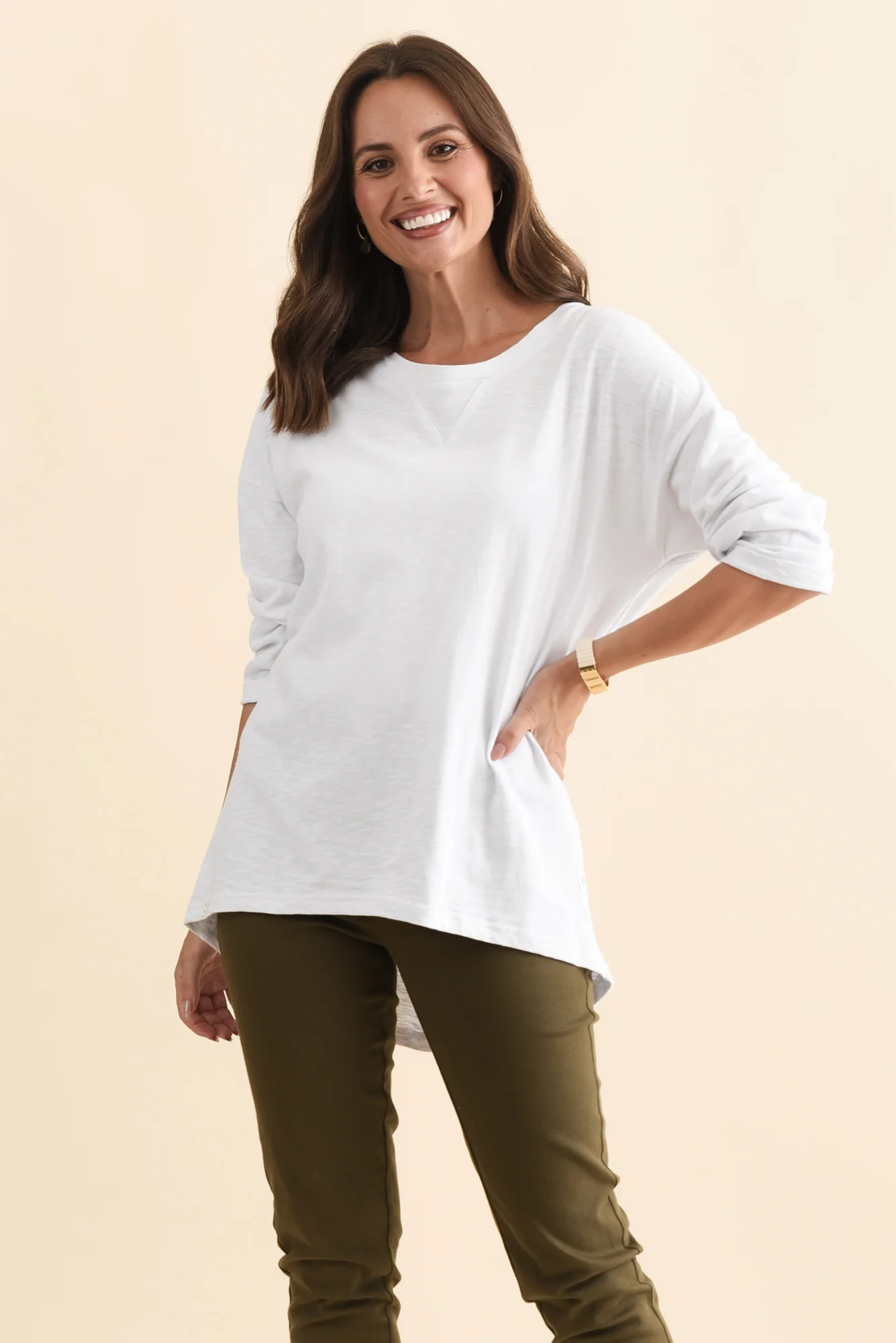 Annie White Cotton Top - Image 2