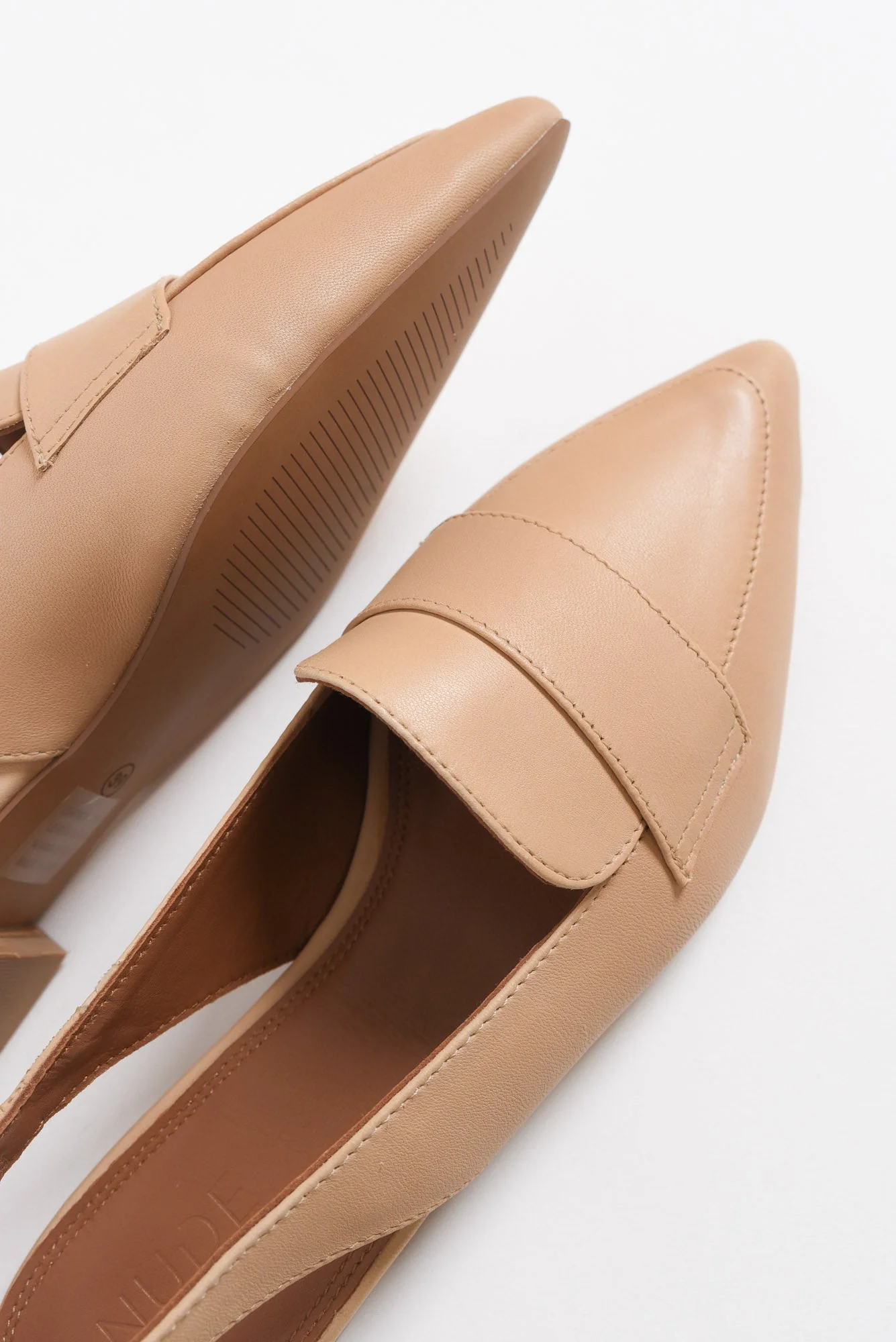 Asher Nude Leather Slingback Mule - Image 4