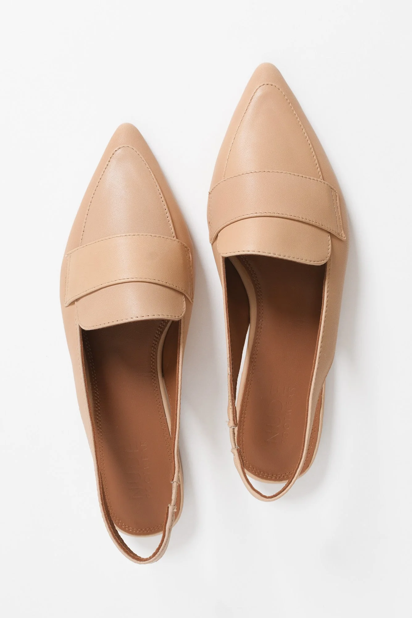 Asher Nude Leather Slingback Mule - Image 5