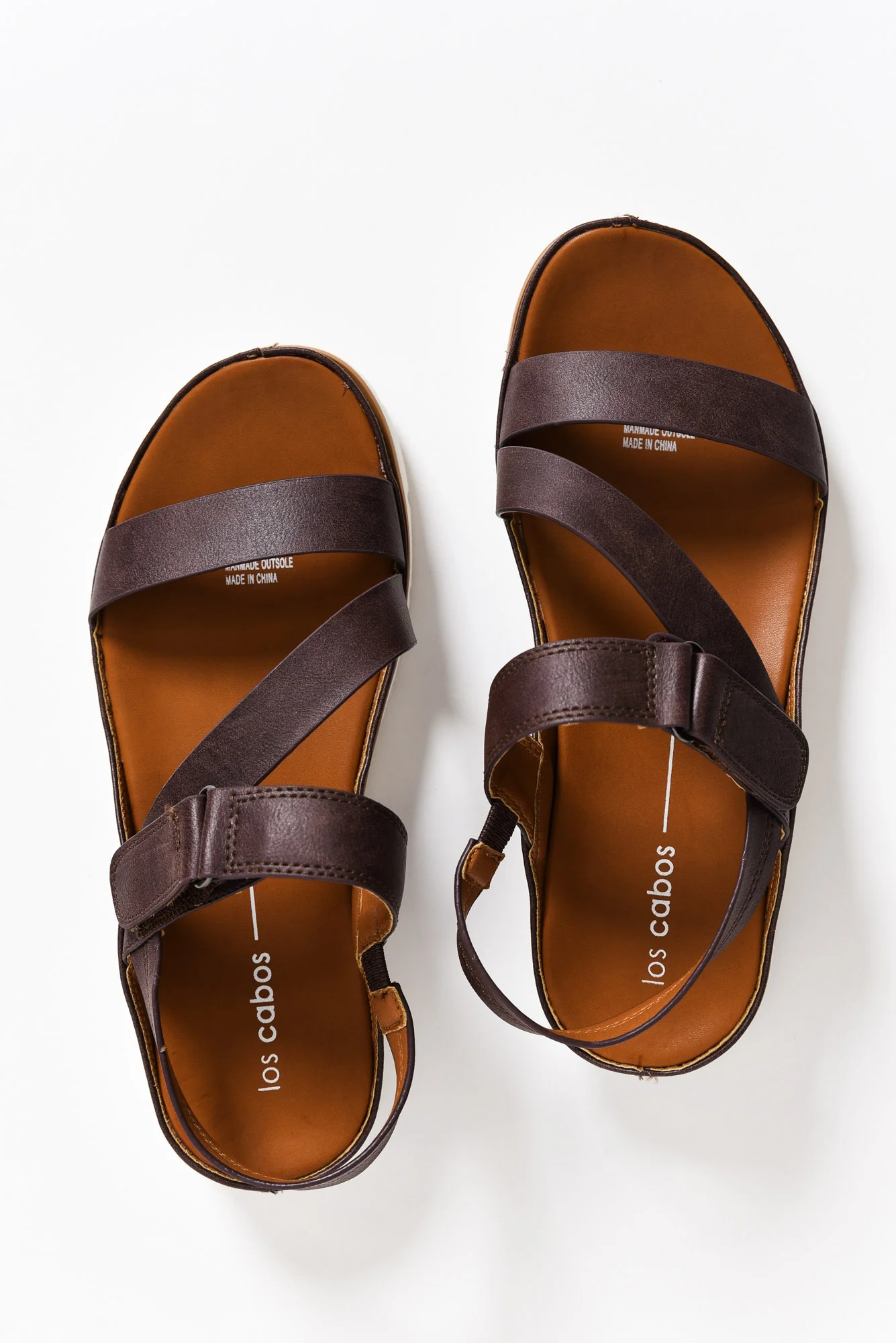 Ashli Mocha Strappy Sandal - Image 5