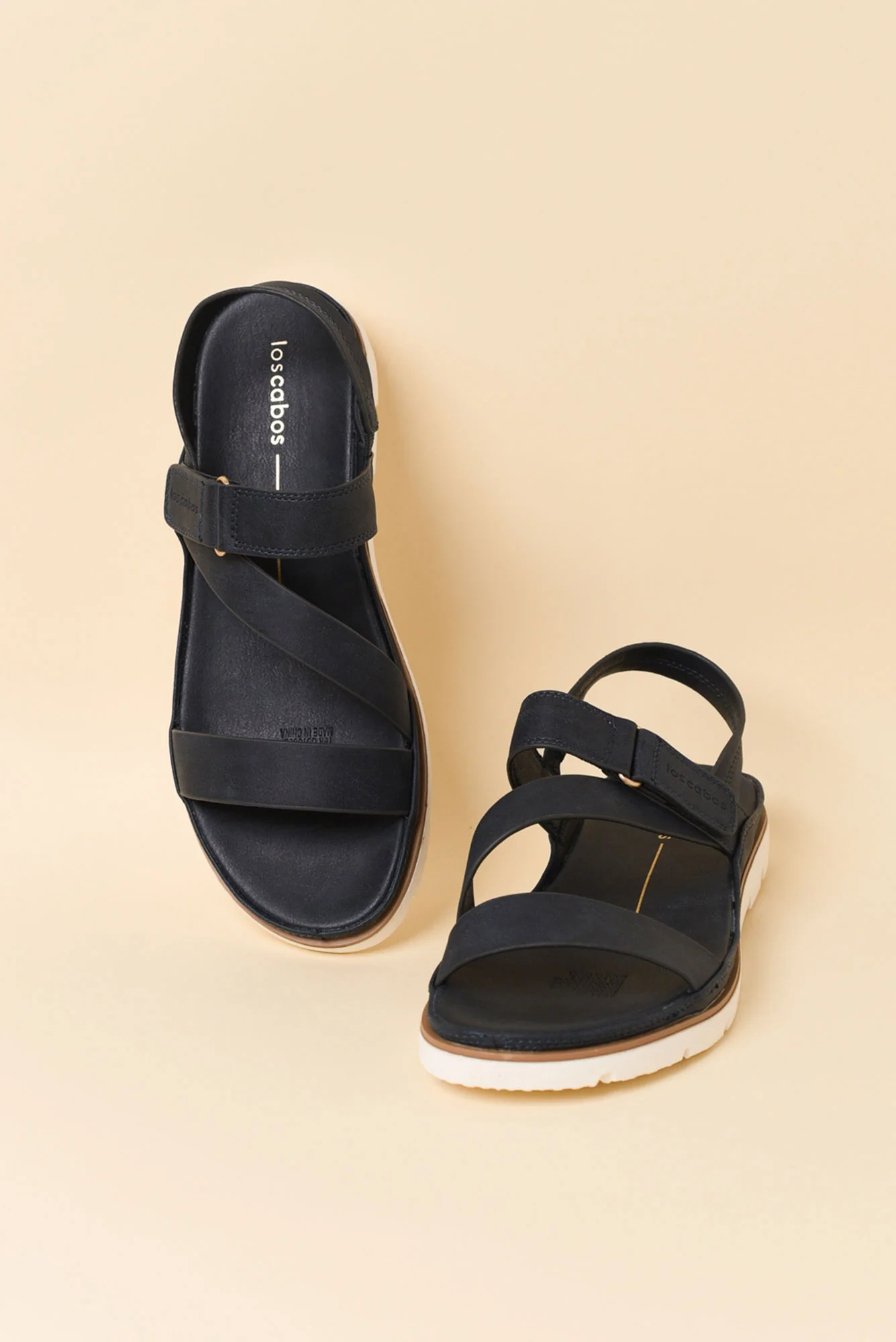 Ashli Navy Strappy Sandal - Image 3