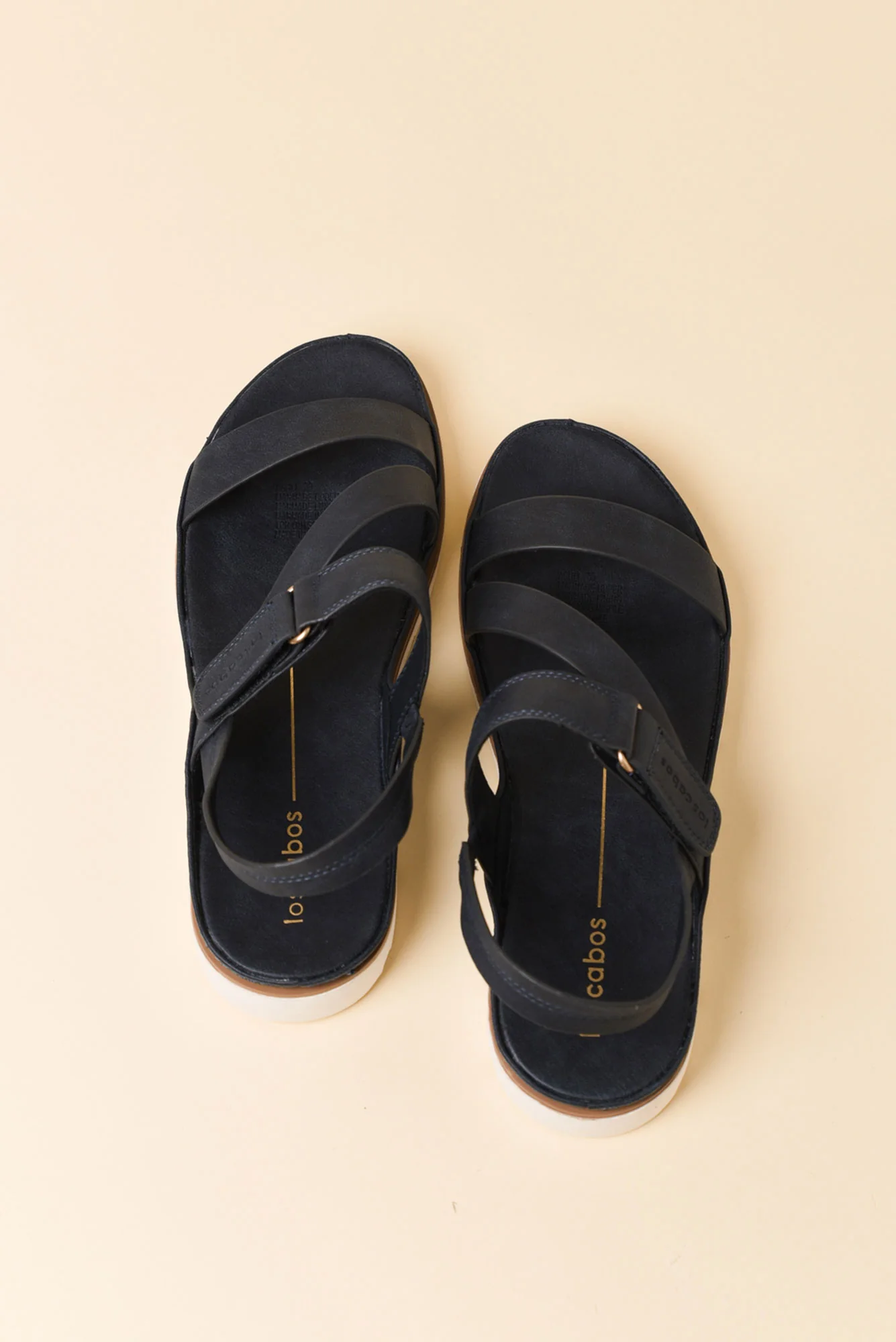Ashli Navy Strappy Sandal - Image 5