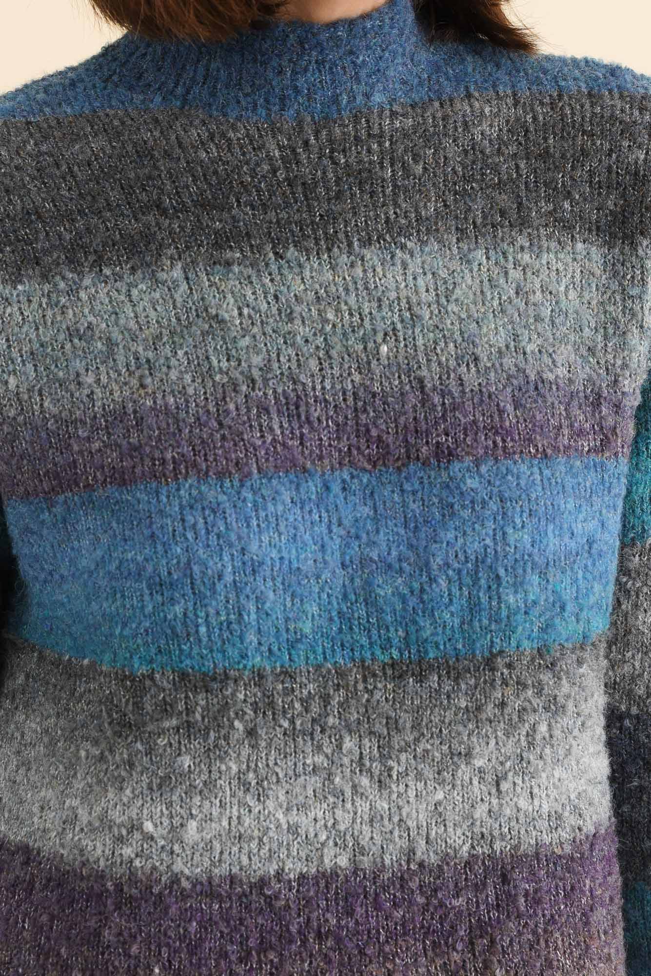 Augie Blue Stripe Knit Jumper - Image 5