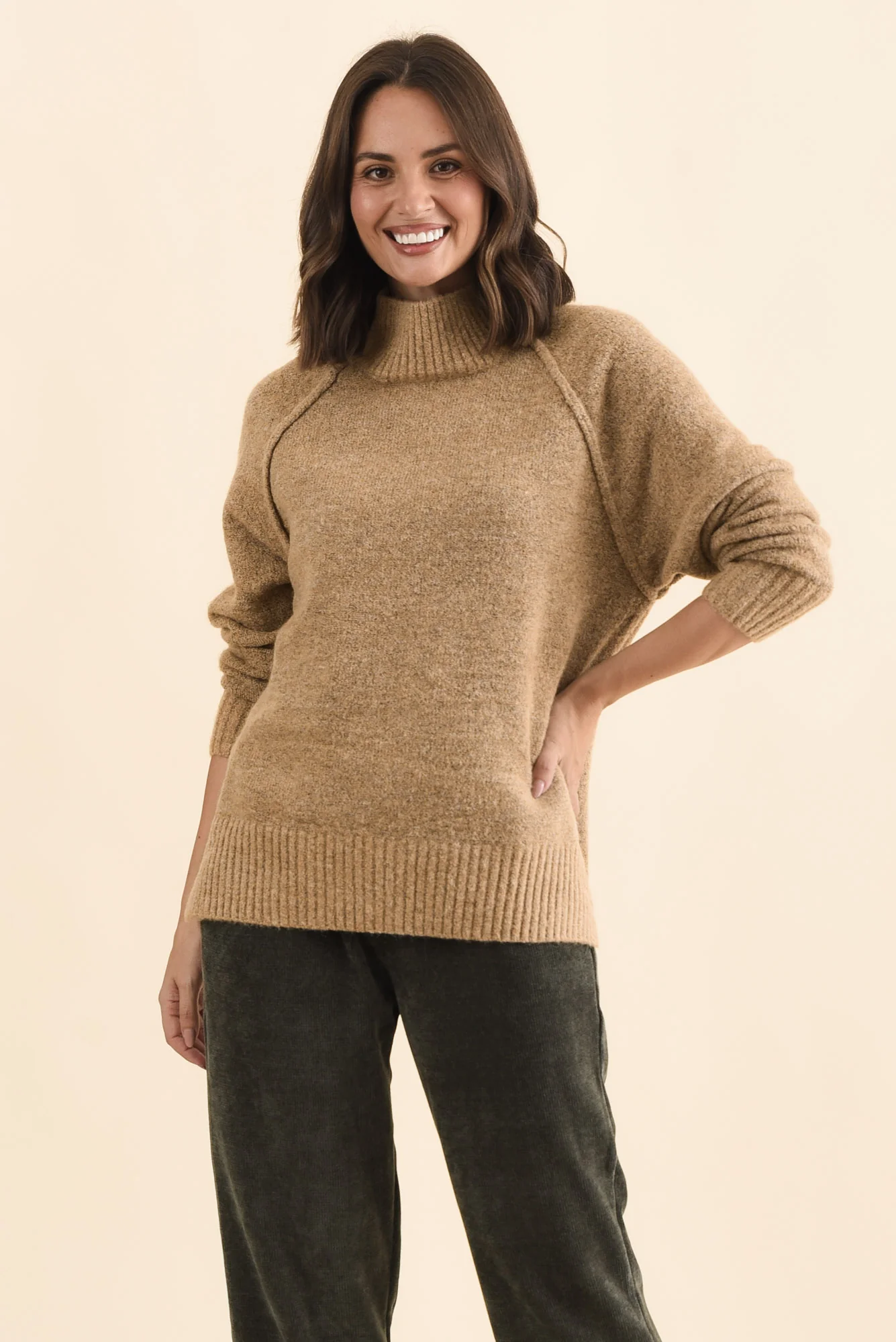 Baker Light Brown Knit Jumper