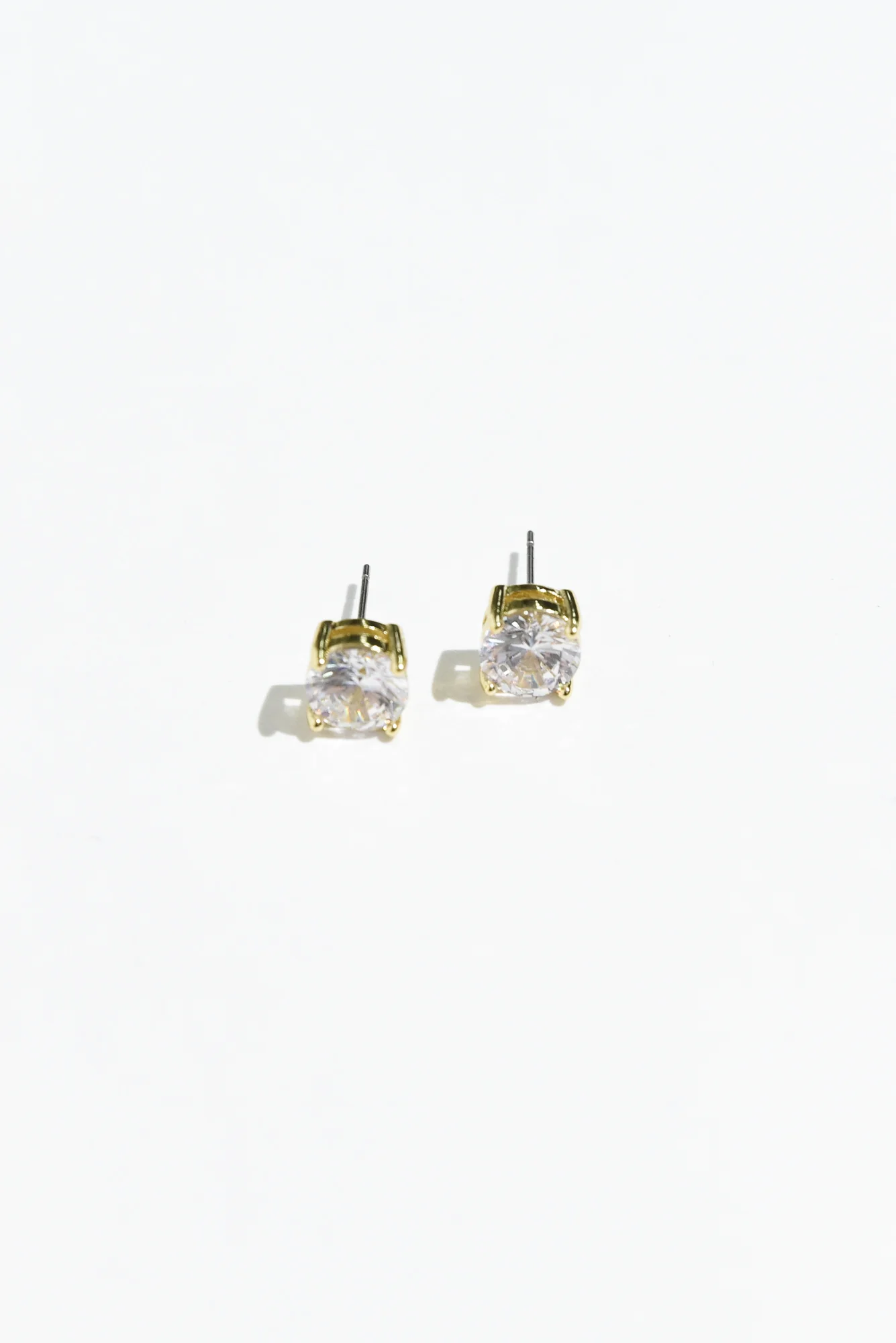 Ballet Gold Diamante Stud Earrings - Image 3