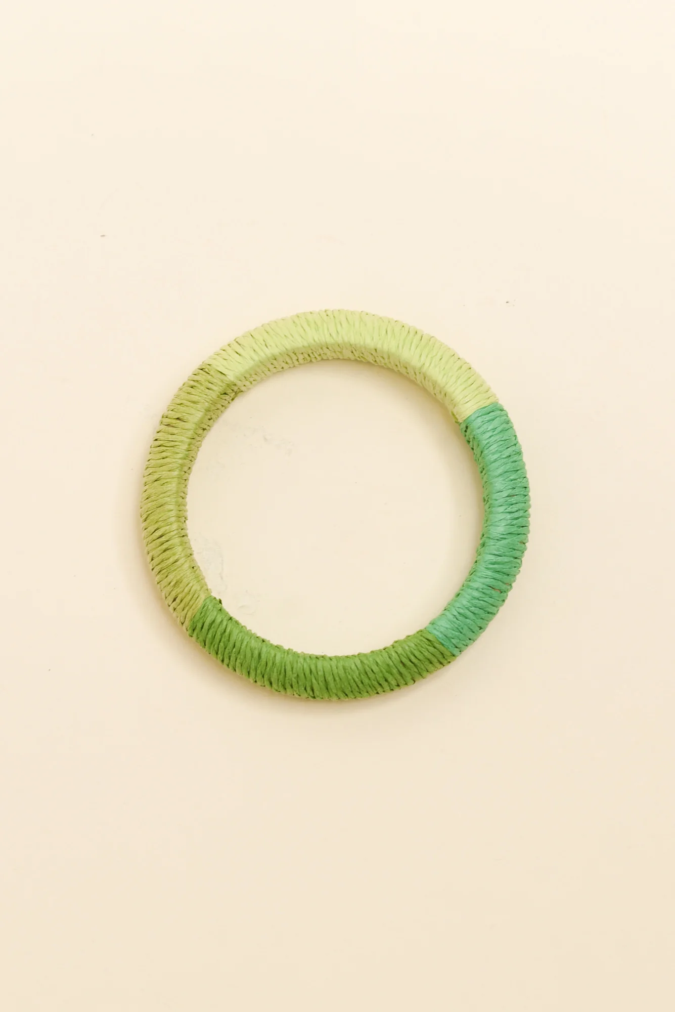 Barbados Green Woven Bangle - Image 2