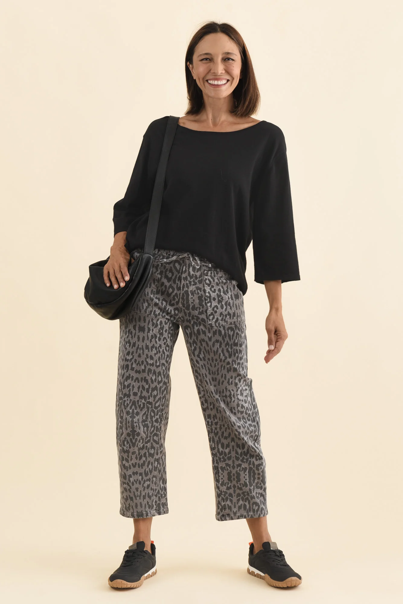 BB Barrel Grey Leopard Jeans - Image 2
