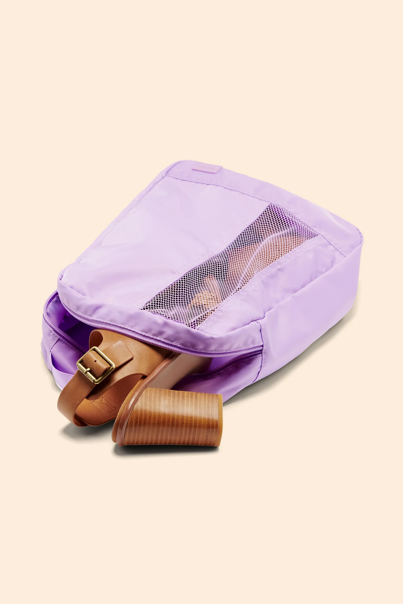 Beatrice Lilac Shoe Bag - Image 3