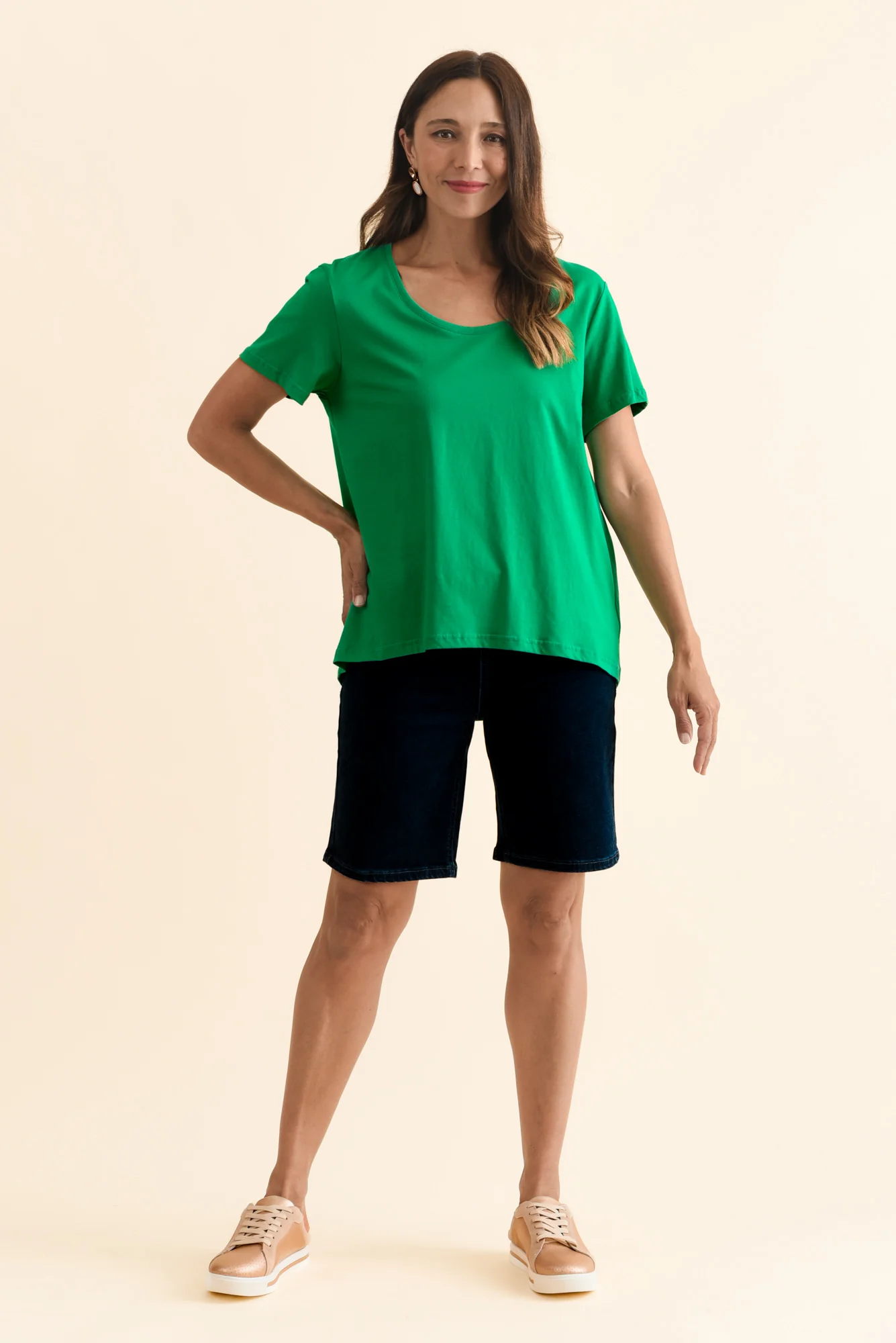 Beau Green Cotton Tee - Image 6