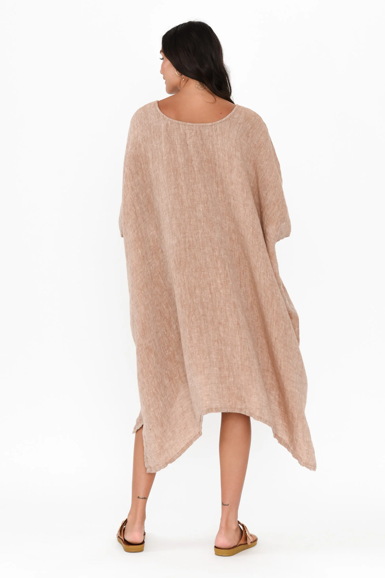Belize Rust Linen Kaftan - Image 5