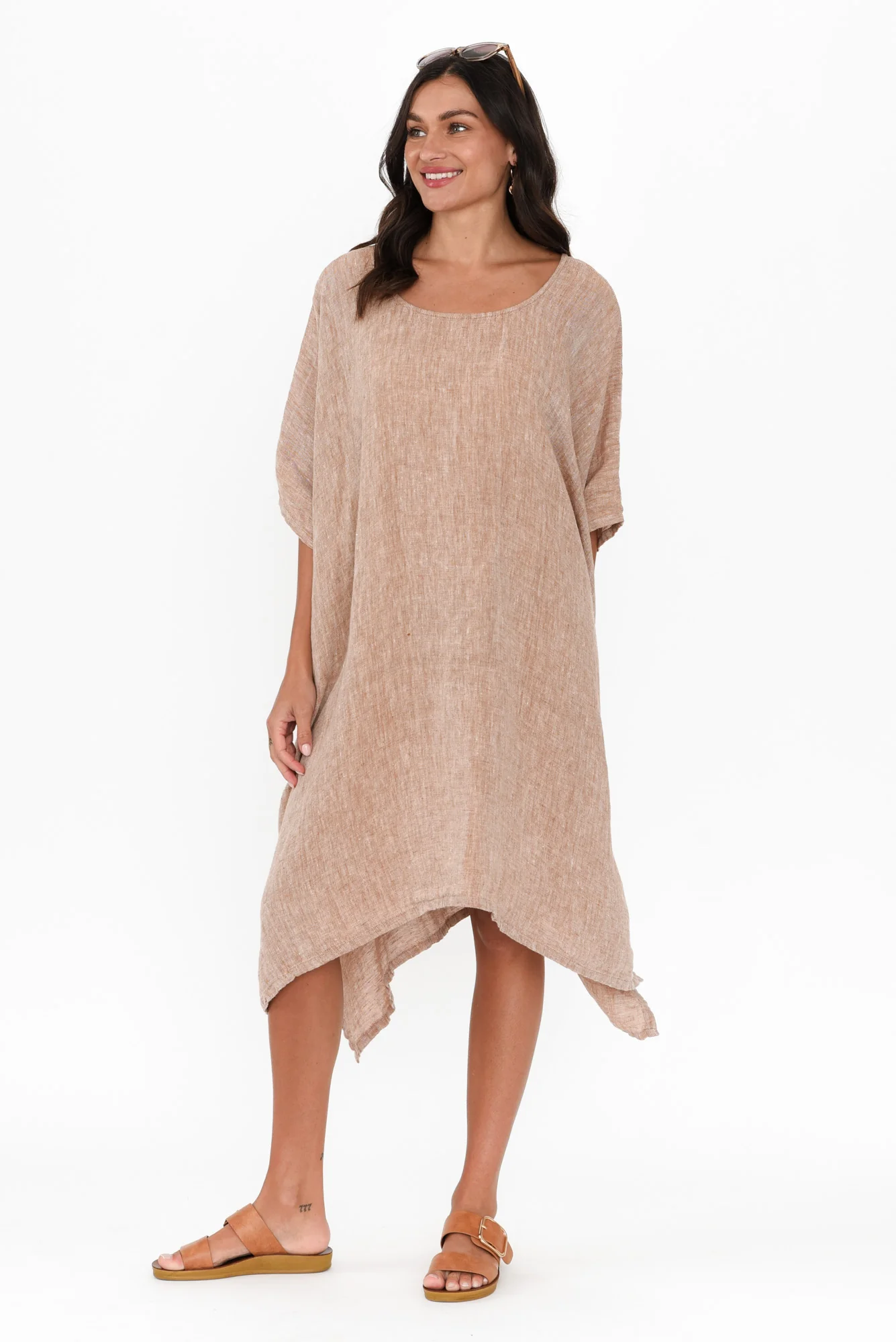 Belize Rust Linen Kaftan - Image 7