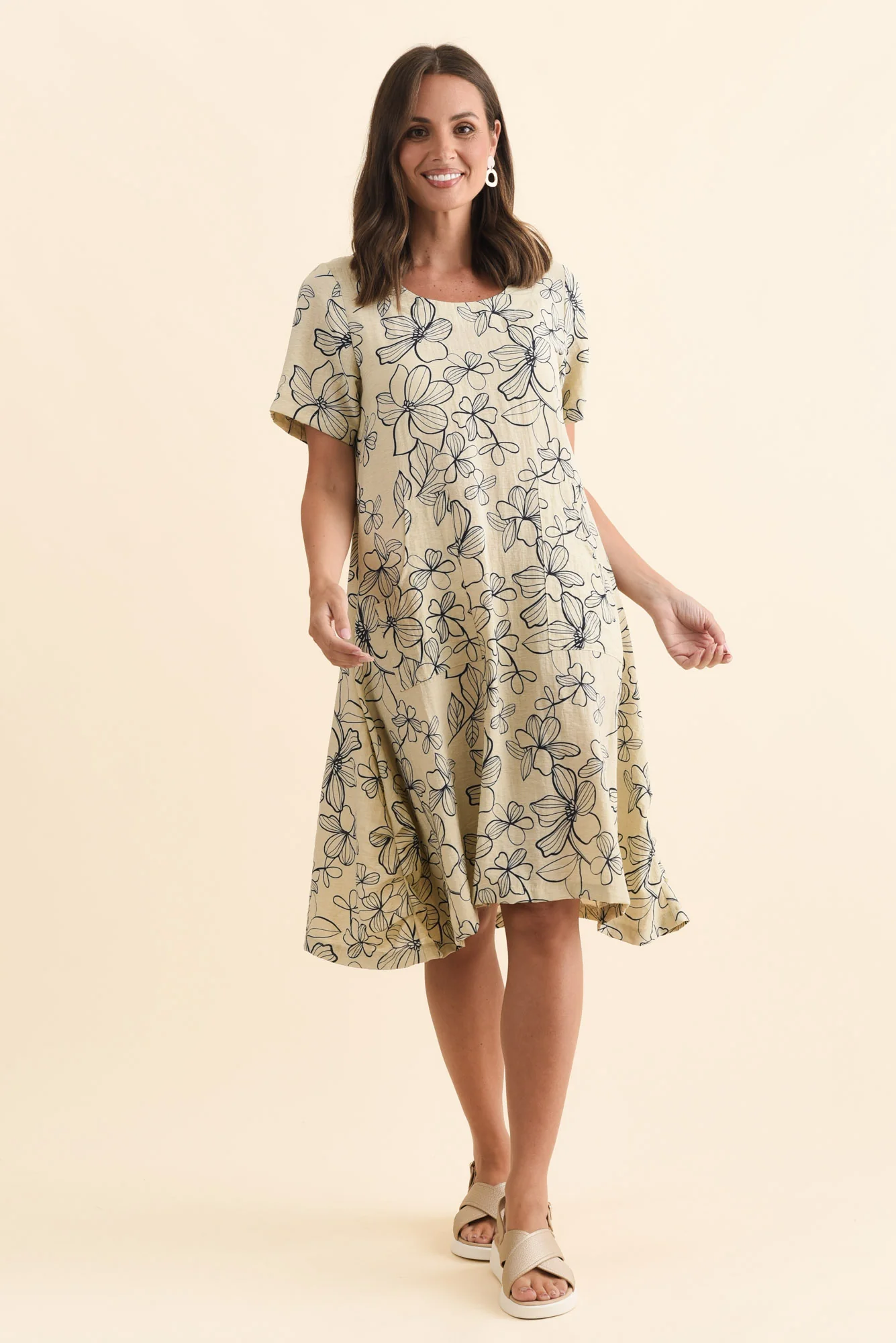 Bexley Sage Flower Pocket Dress - Image 7