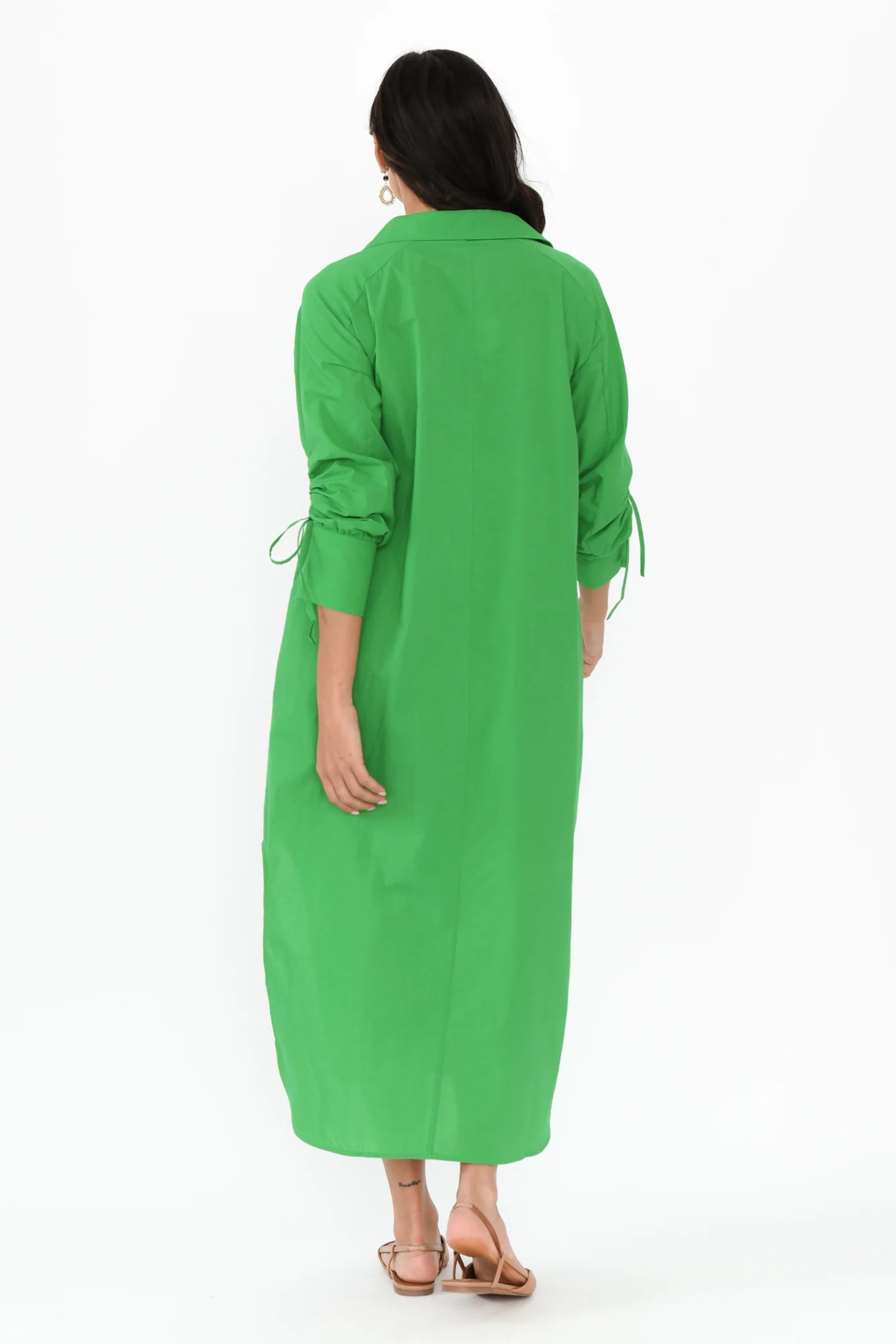 Billy Green Cotton Poplin Dress - Image 4