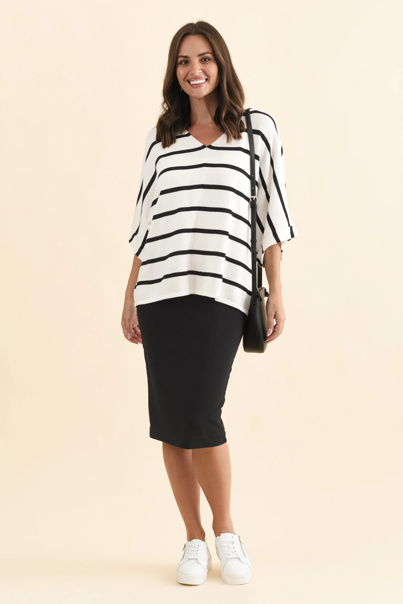 Whitney Black Bamboo Tube Skirt - Image 3