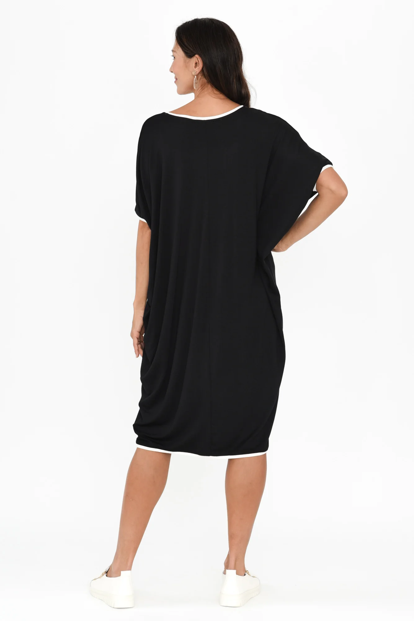 Black Contrast Maui Dress - Image 5