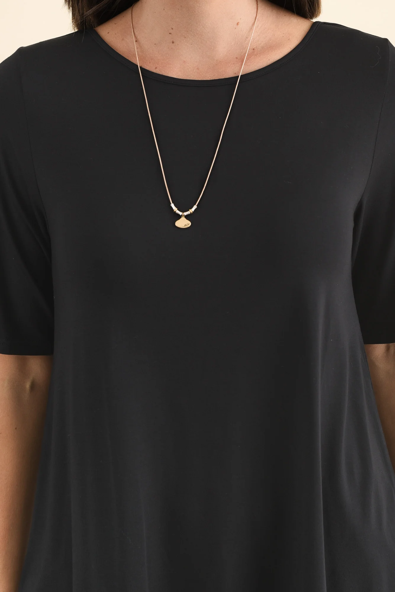 Buttery Black Half Sleeve Top - Image 5