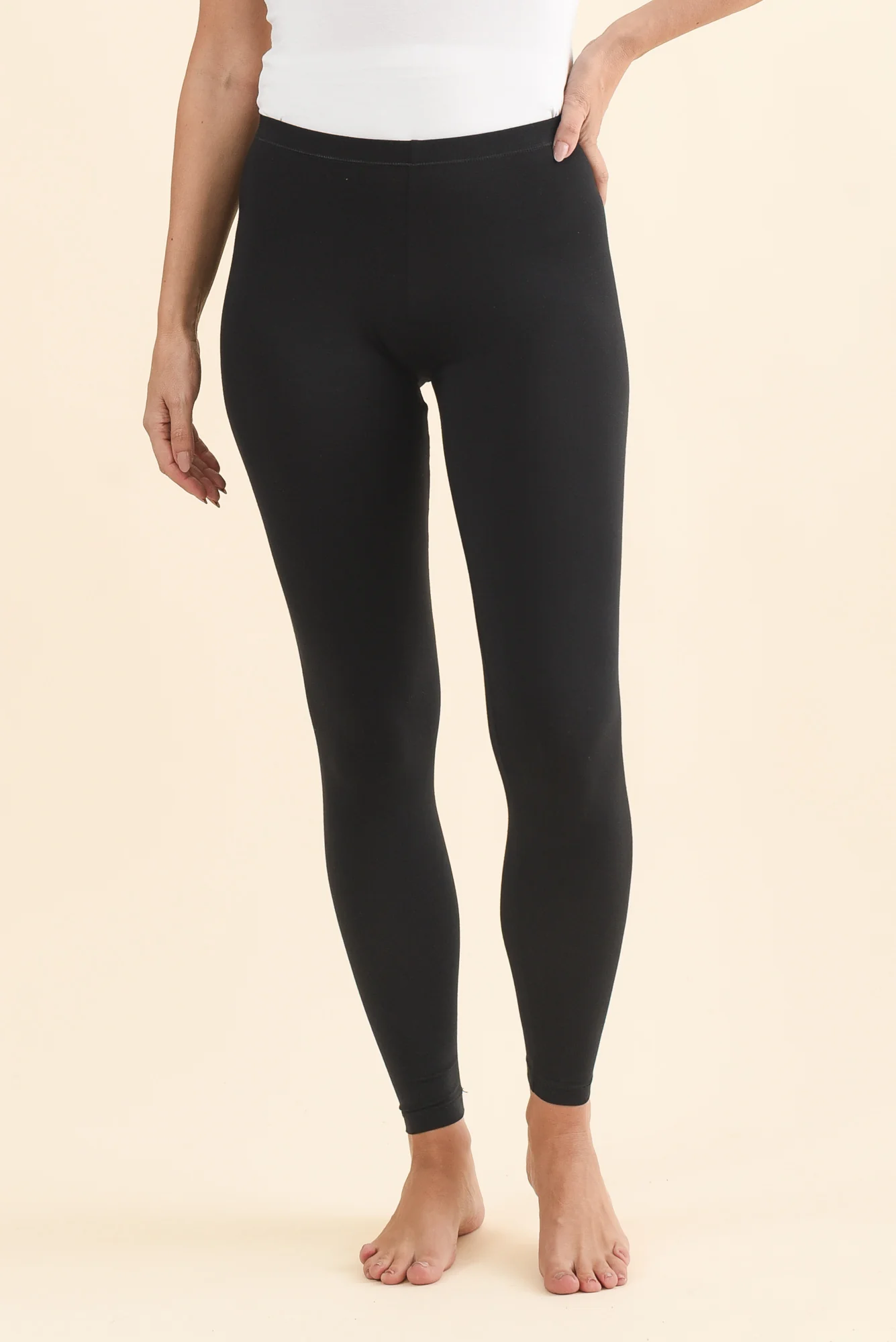 Black Micro Modal Stretch Legging