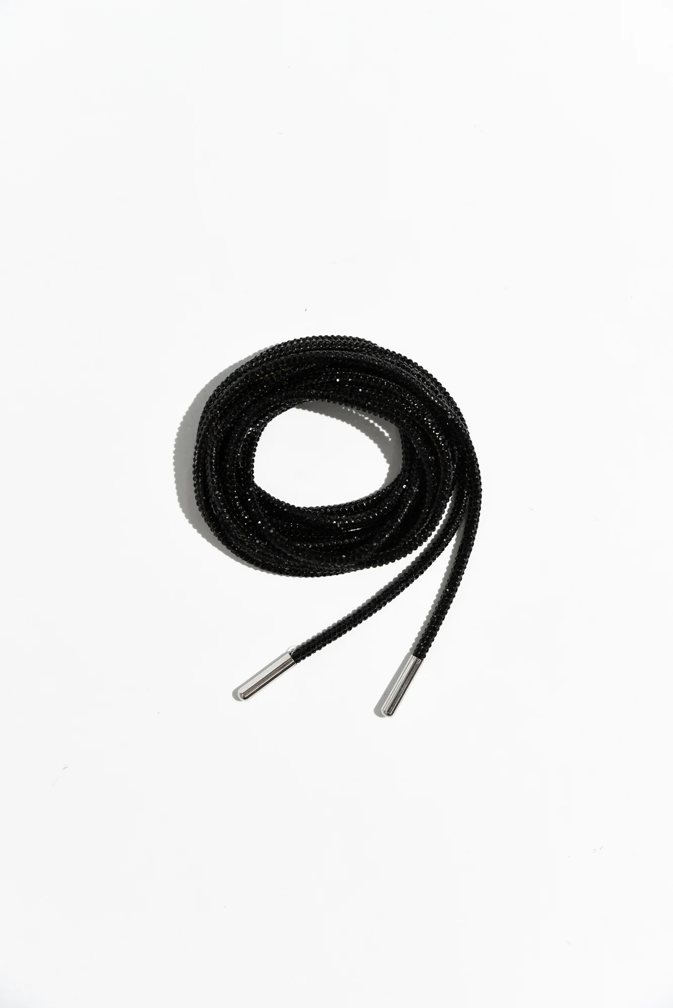 Bling Black Diamonte Shoe Laces - Image 4