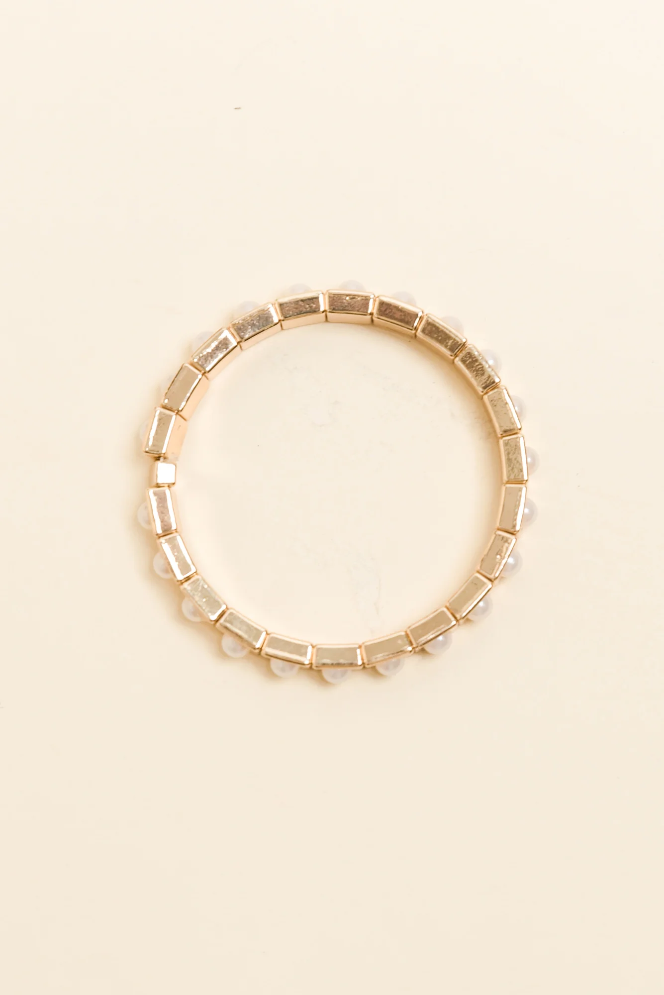 Bonnie Gold Beaded Pearl Bracelet - Image 2