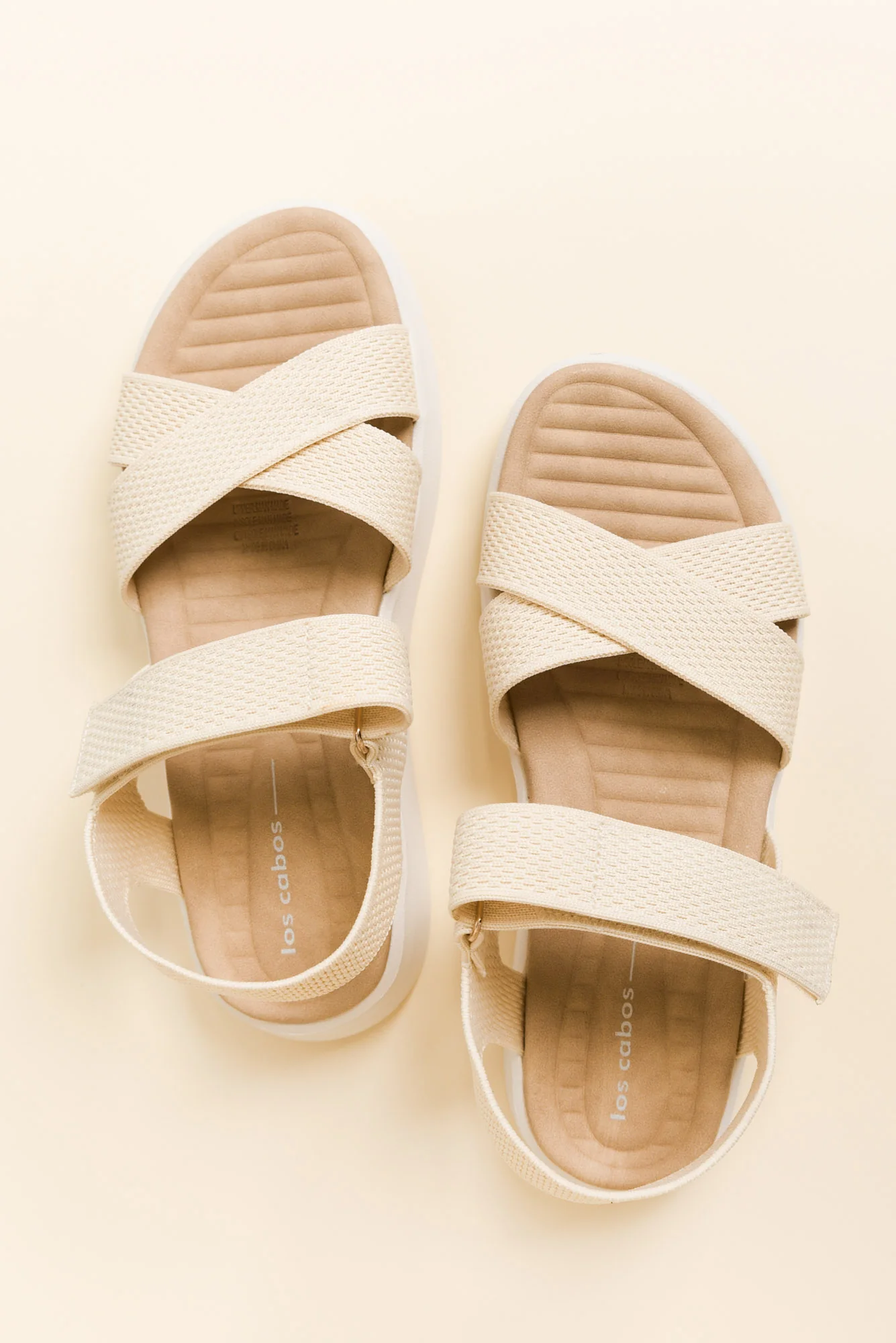 Brasilia Cream Knit Platform Sandal - Image 4