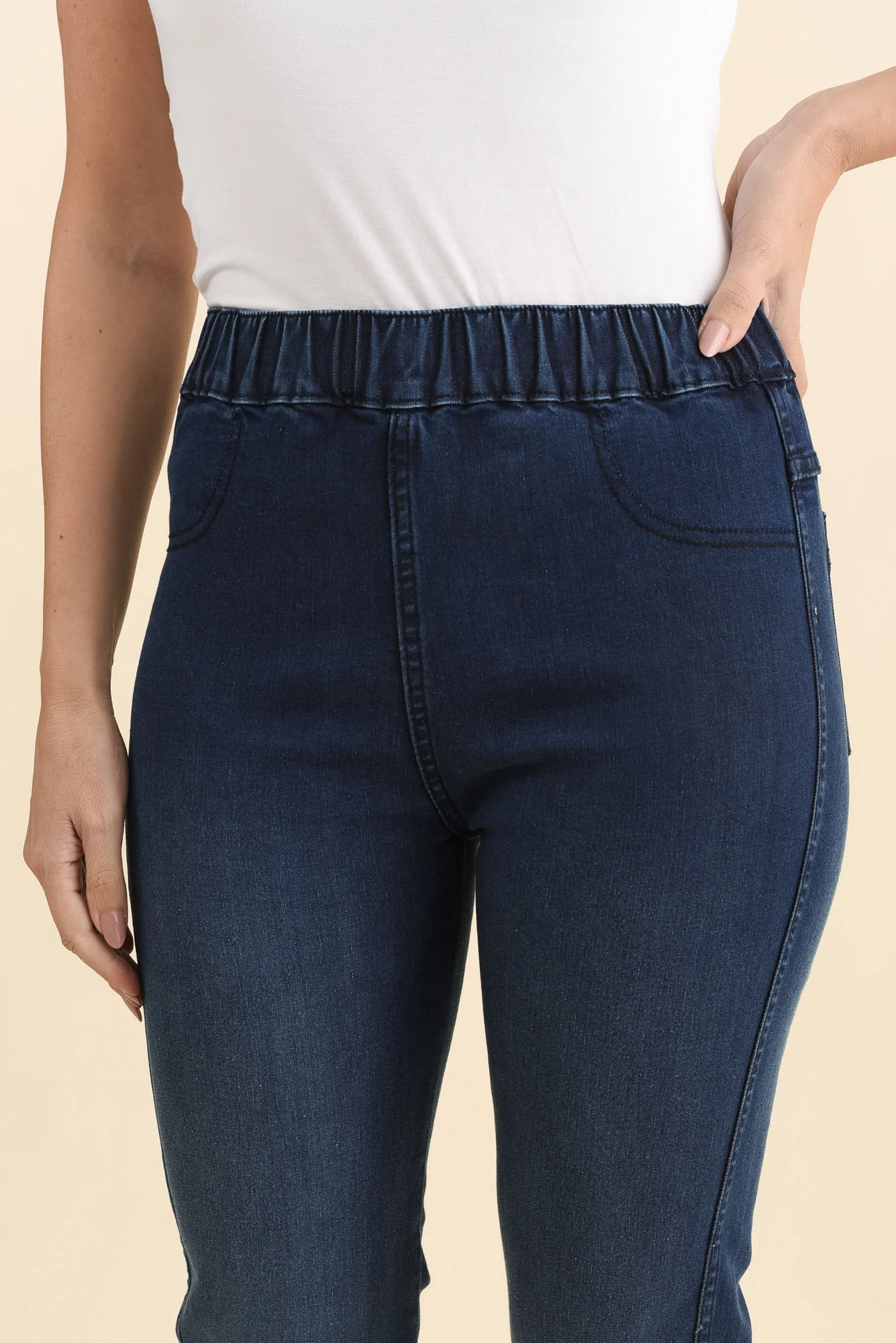 Brussel Blue Denim Stretch Jeans - Image 5