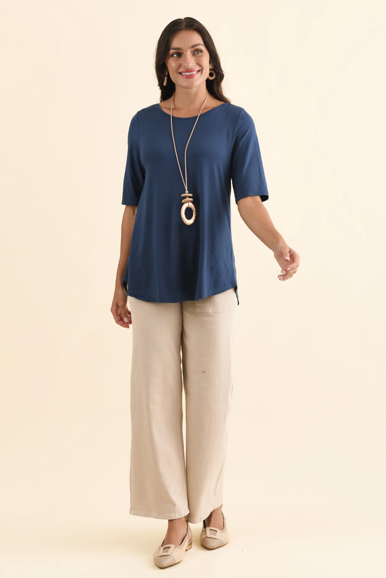 Buttery Blue Half Sleeve Top - Image 6