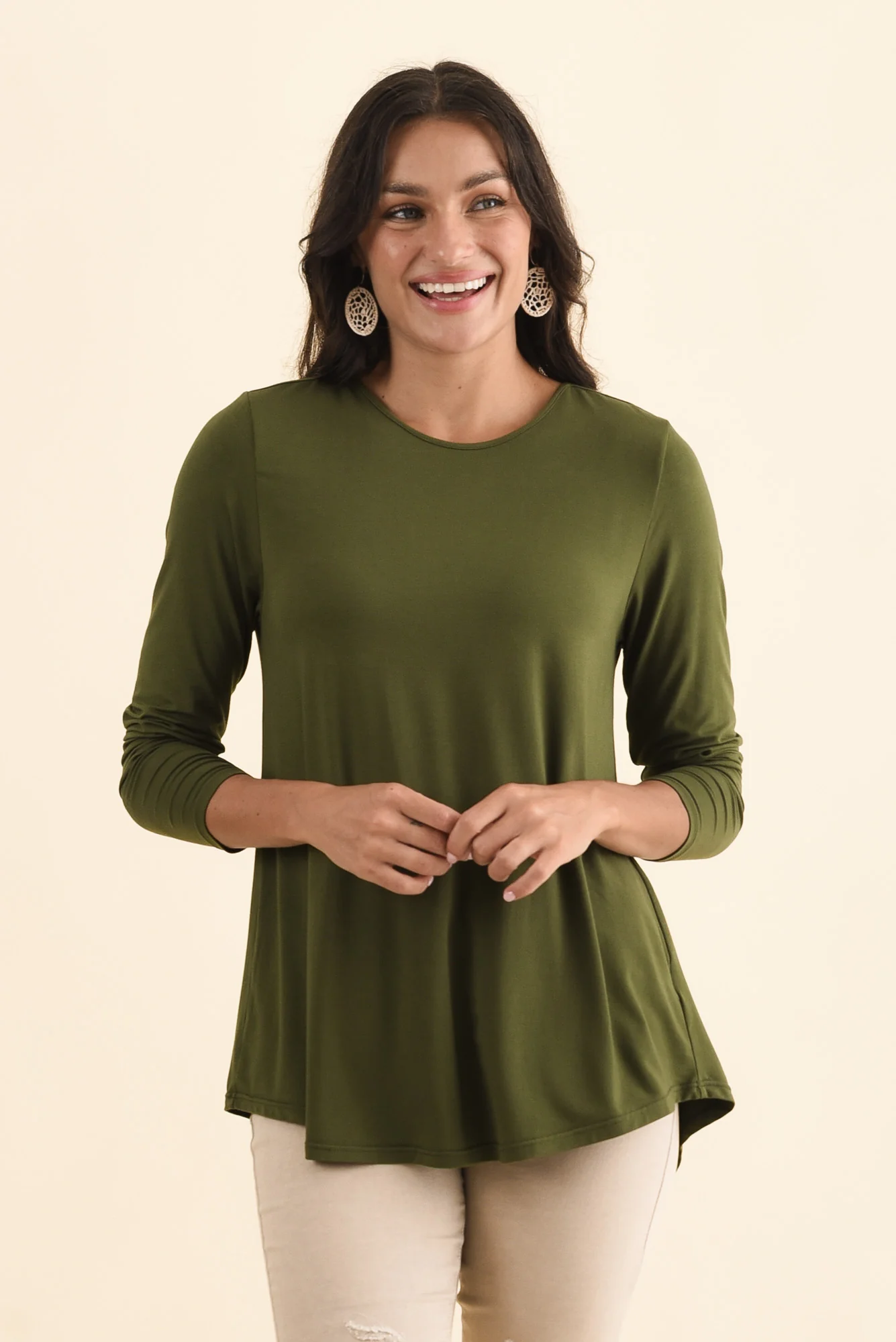 Buttery Carla Green Top