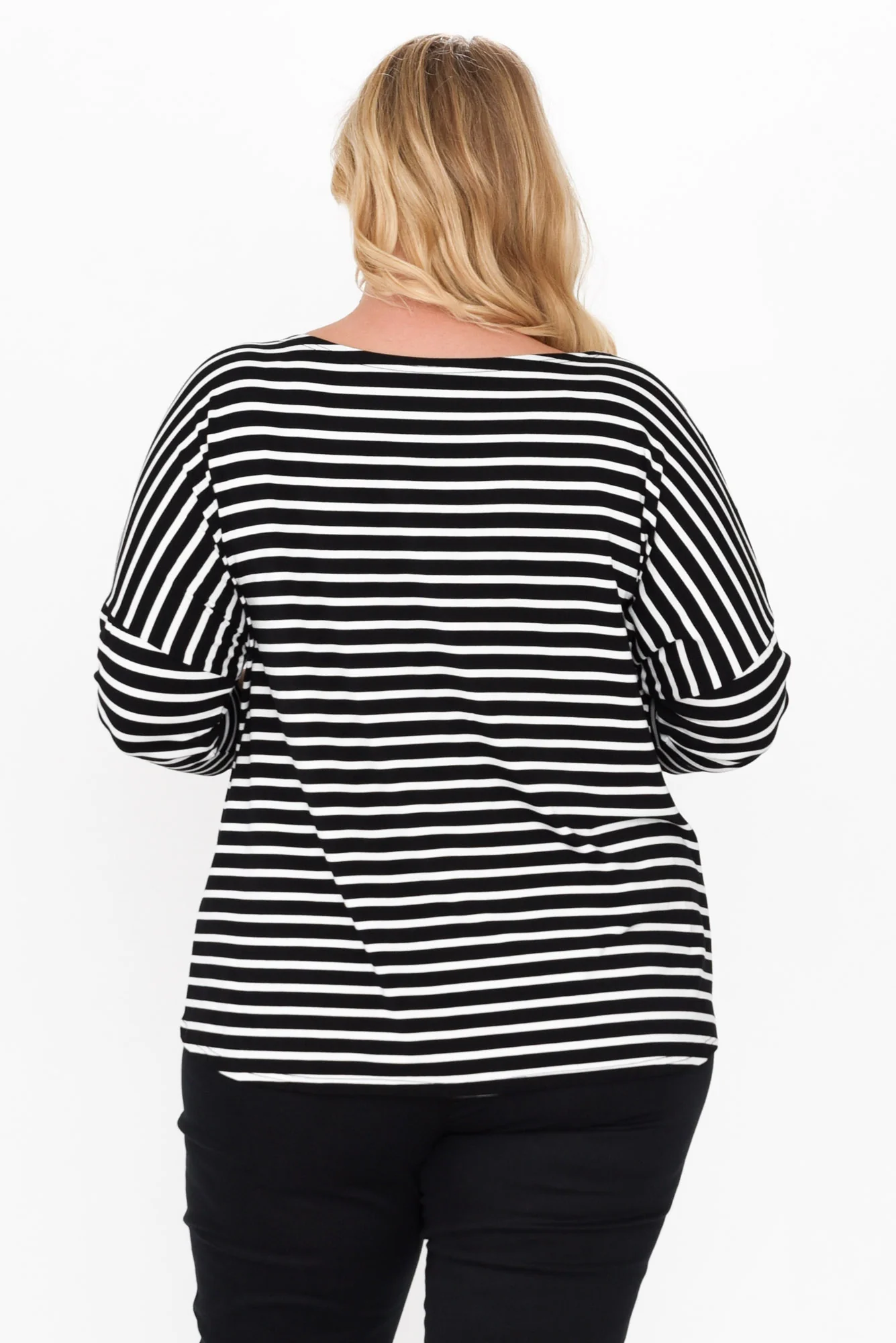 Camila Black Stripe Bamboo Top - Image 13
