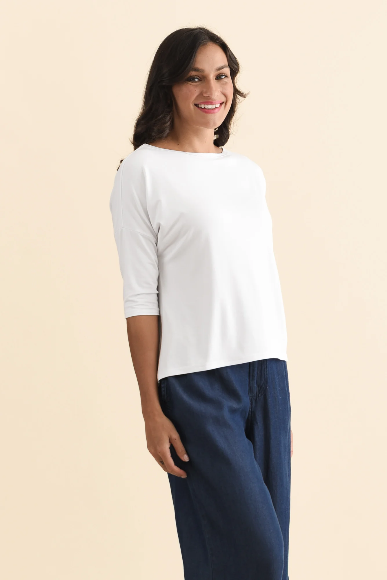 Camila White Bamboo Top - Image 5