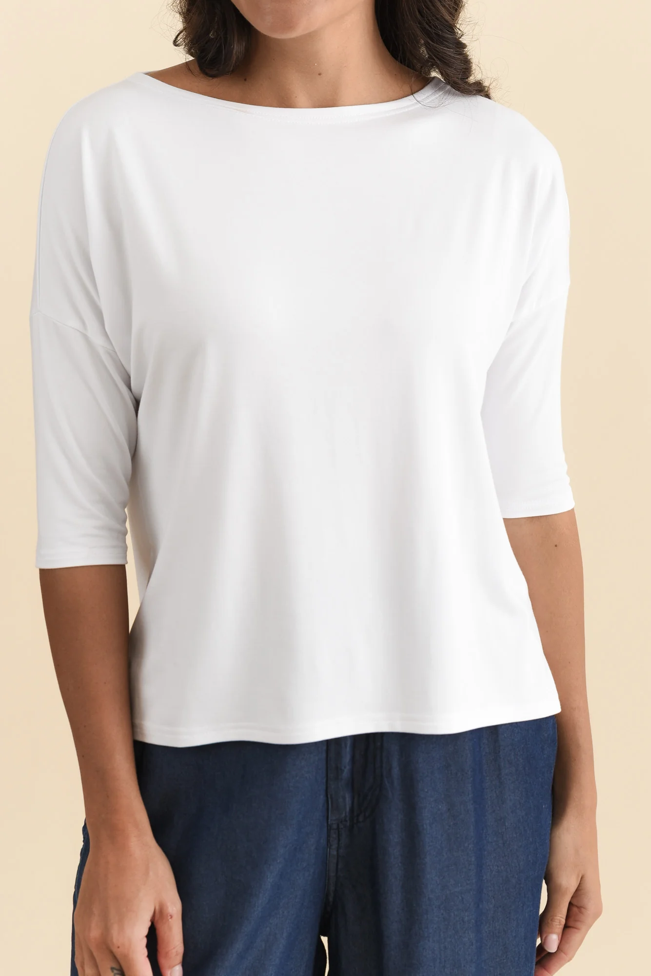 Camila White Bamboo Top - Image 7