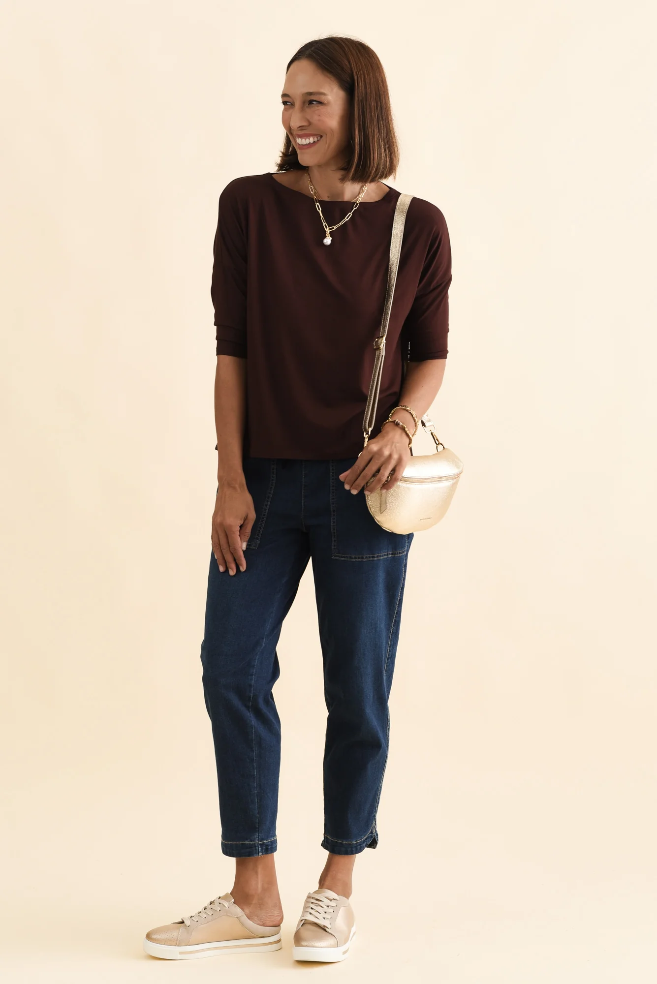 Camila Wine Bamboo Top - Image 2