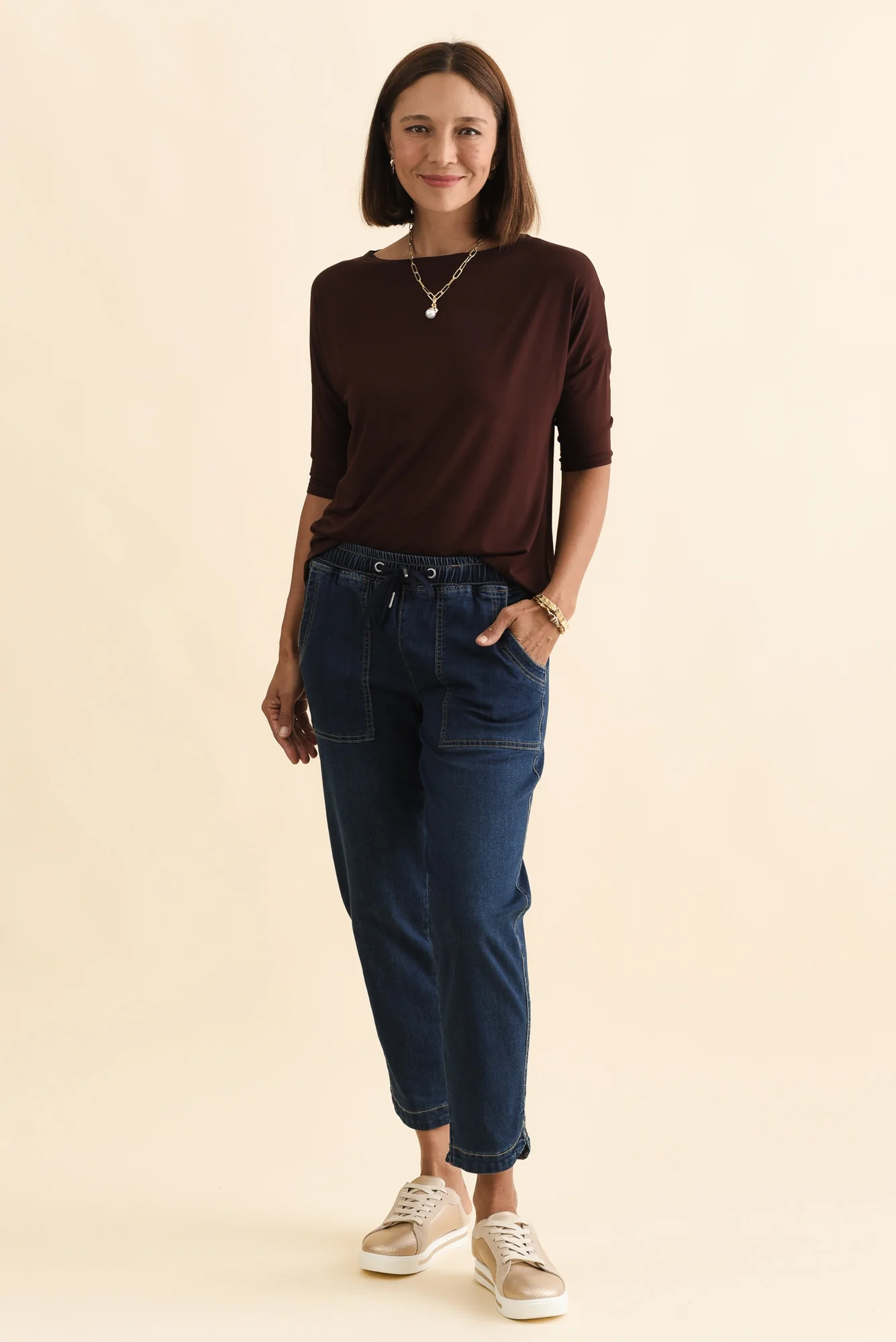 Camila Wine Bamboo Top - Image 6