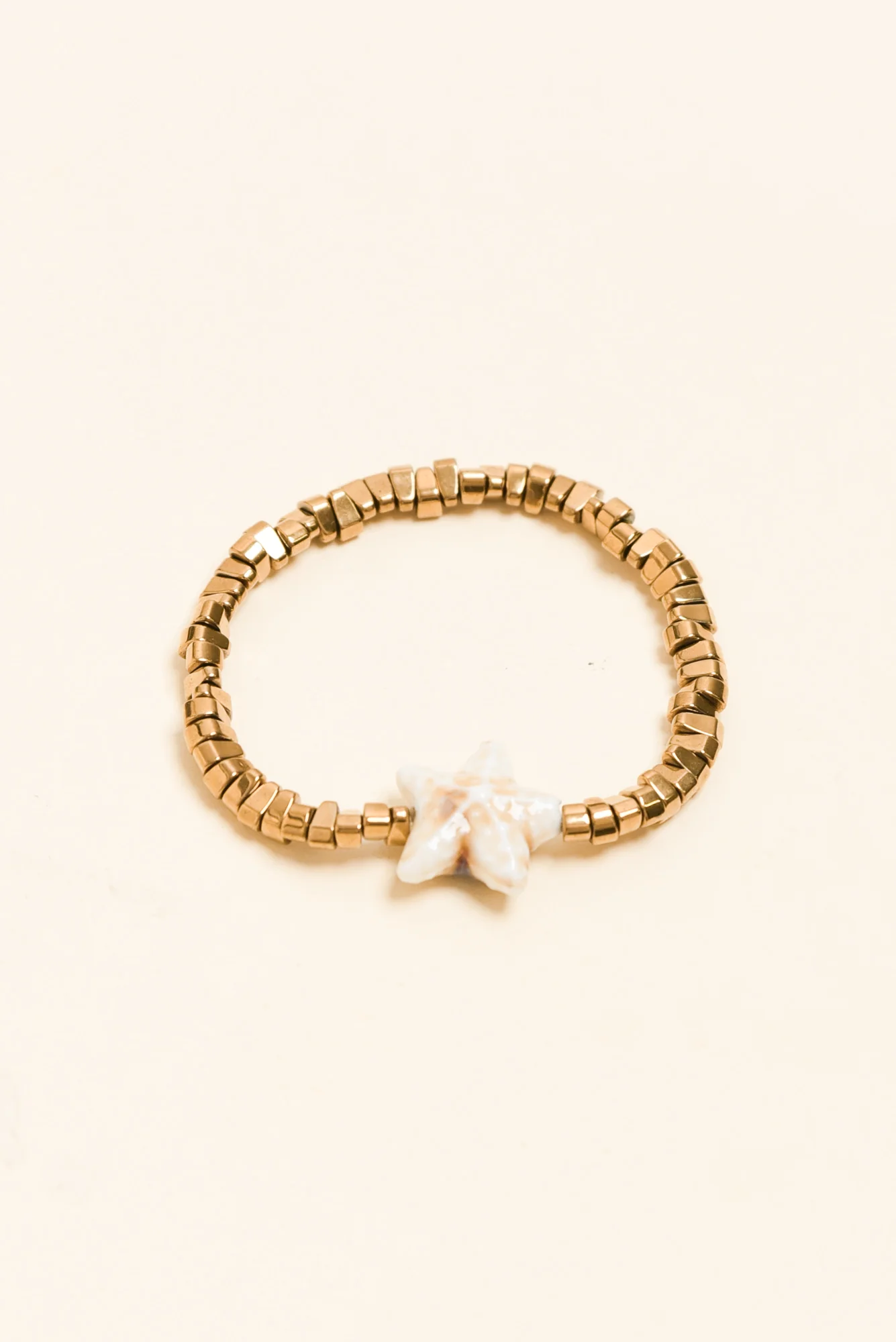 Caprina Gold Starfish Beaded Bracelet - Image 2