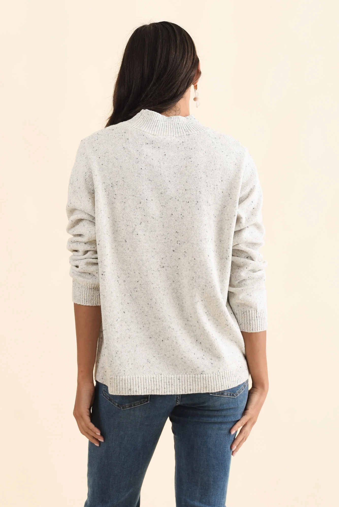 Carlin Grey Marle Knit Jumper - Image 4